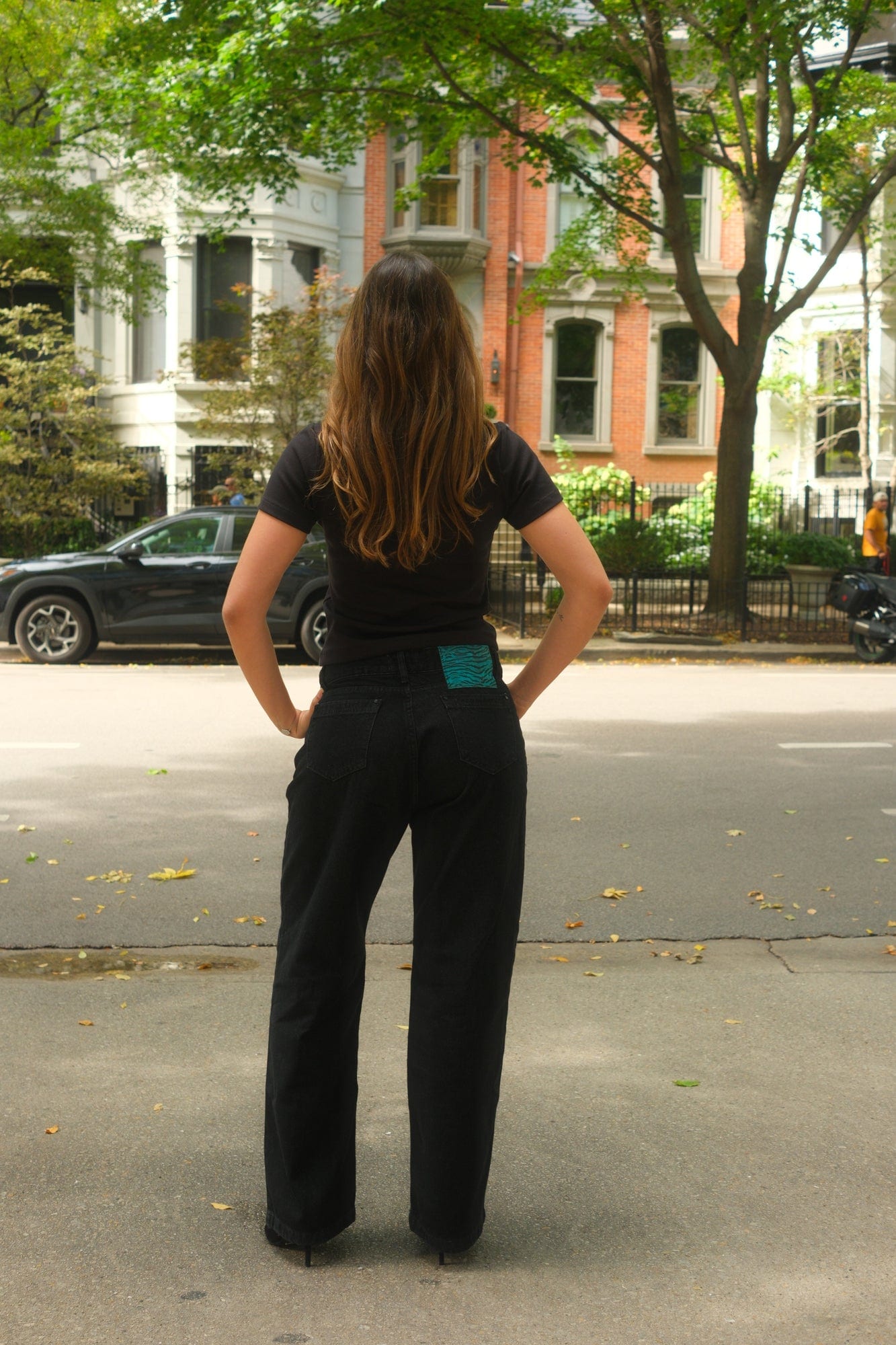 Black Vintage Chunky Jeans - imagen 4