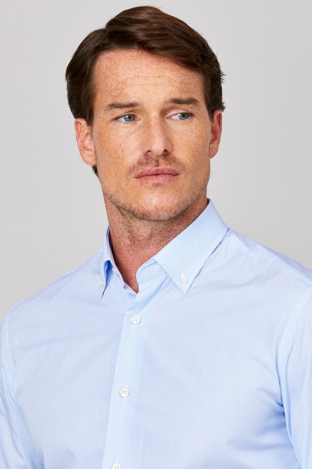Men's cotton striped shirt - imagen 2