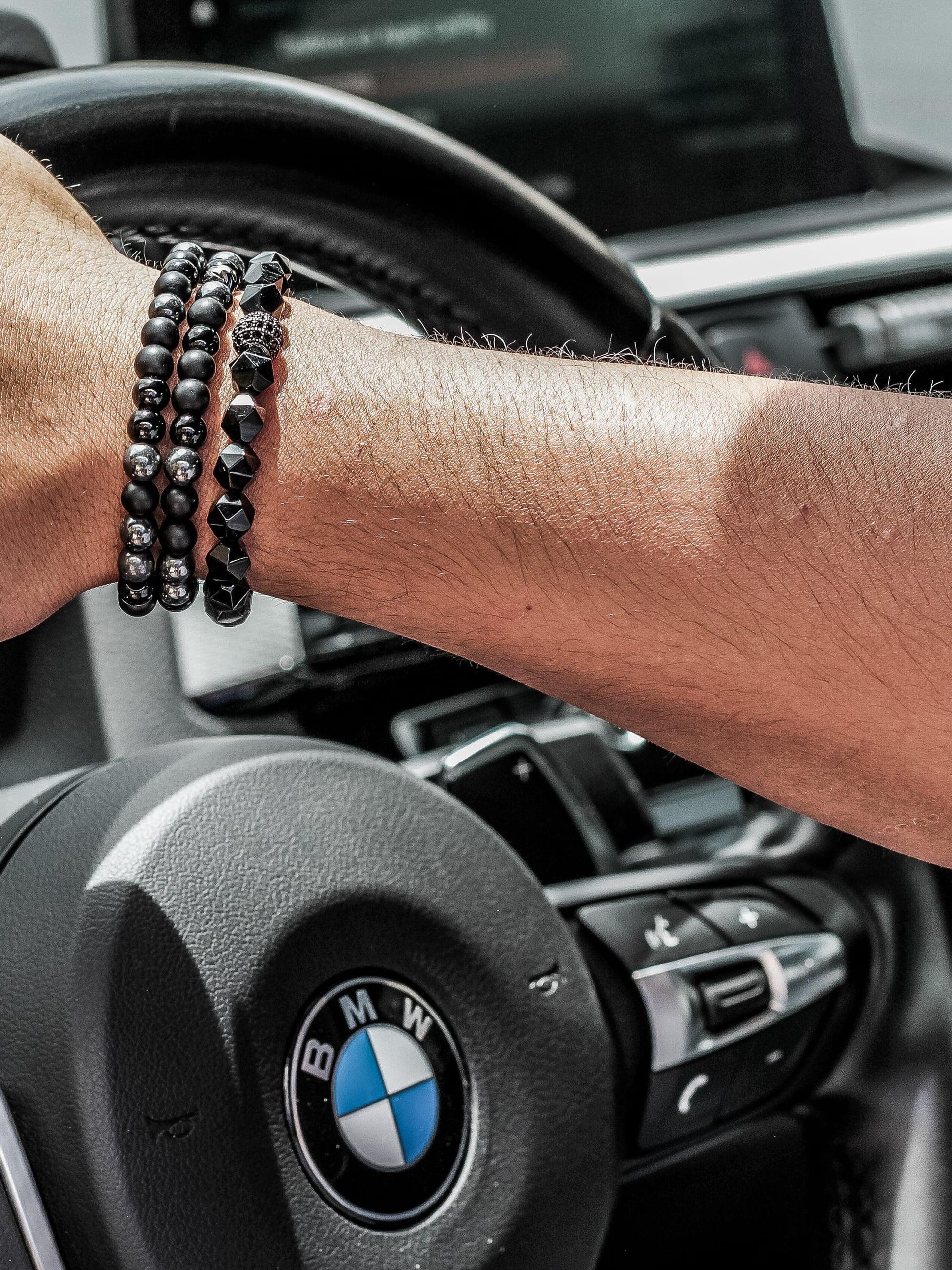 Brazalete All Black Doble 6mm - imagen 3