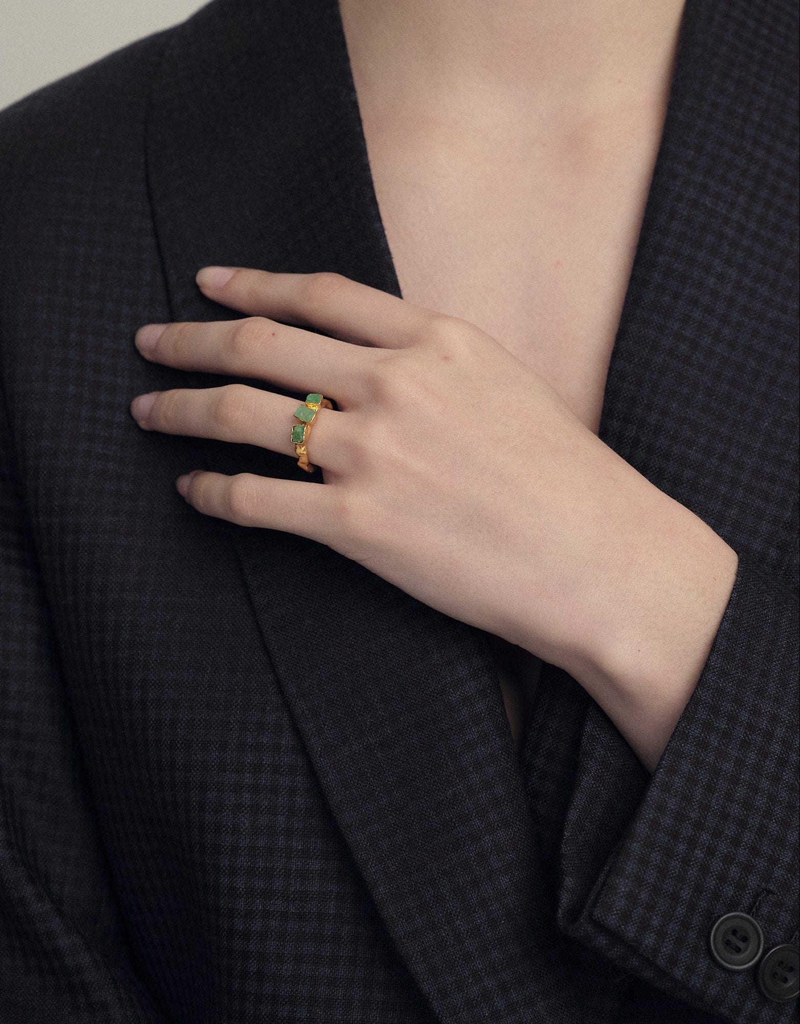 Maya 3 Stones Ring - imagen 2