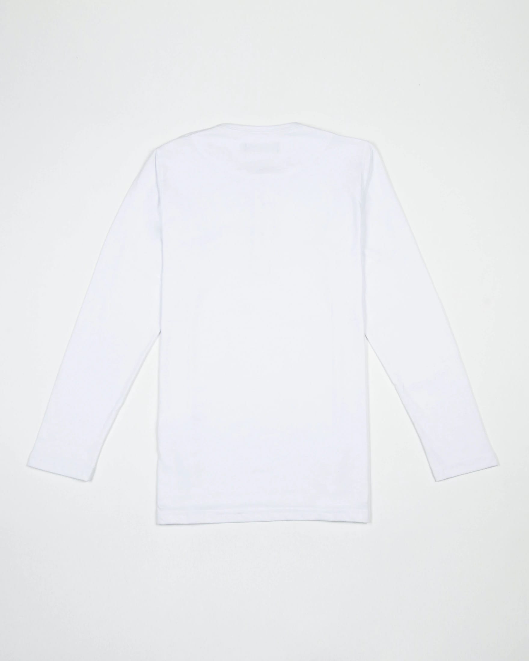 Camiseta Henley Manga Larga Algodón Blanco - imagen 3