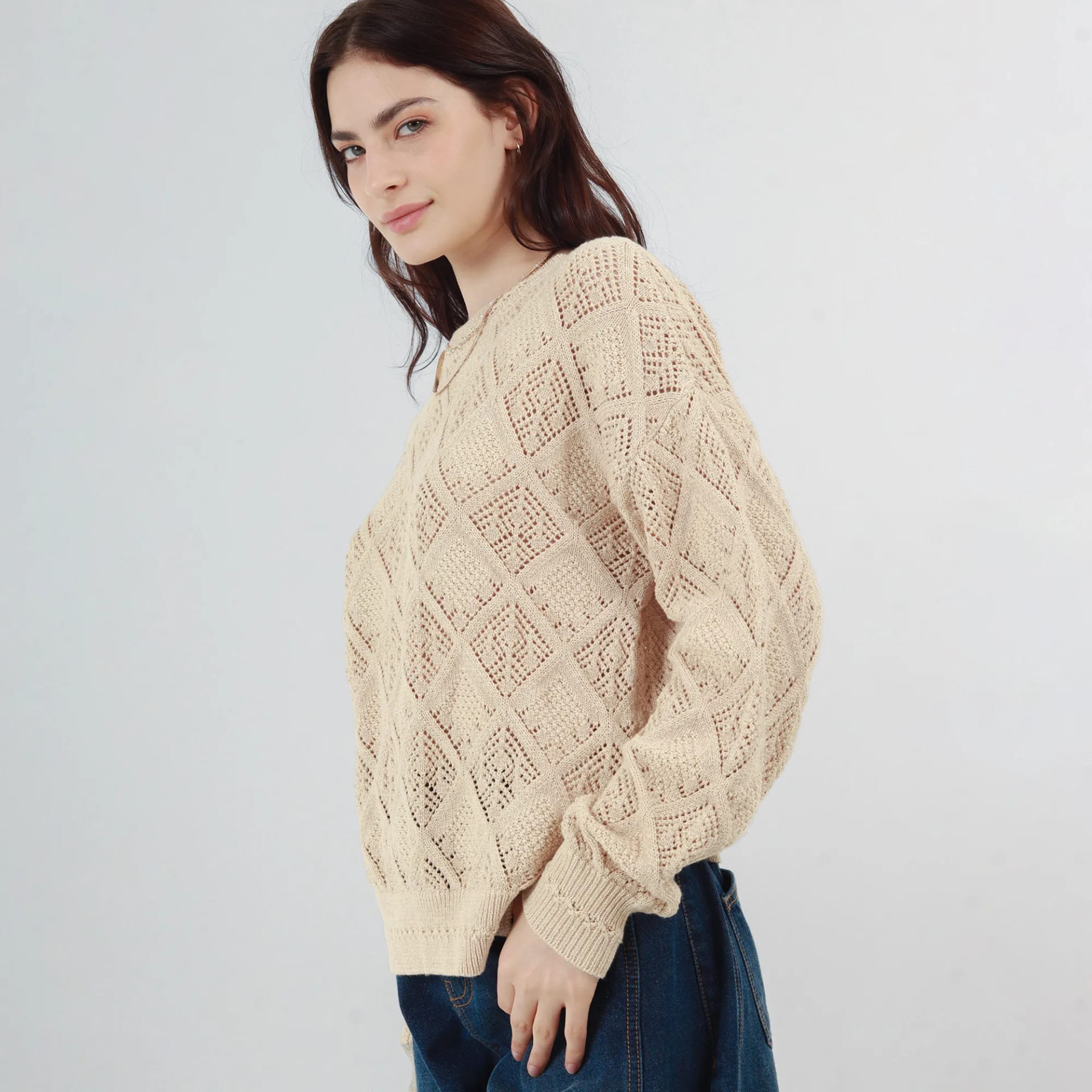Sweater Cuello Redondo Manga Larga - imagen 1