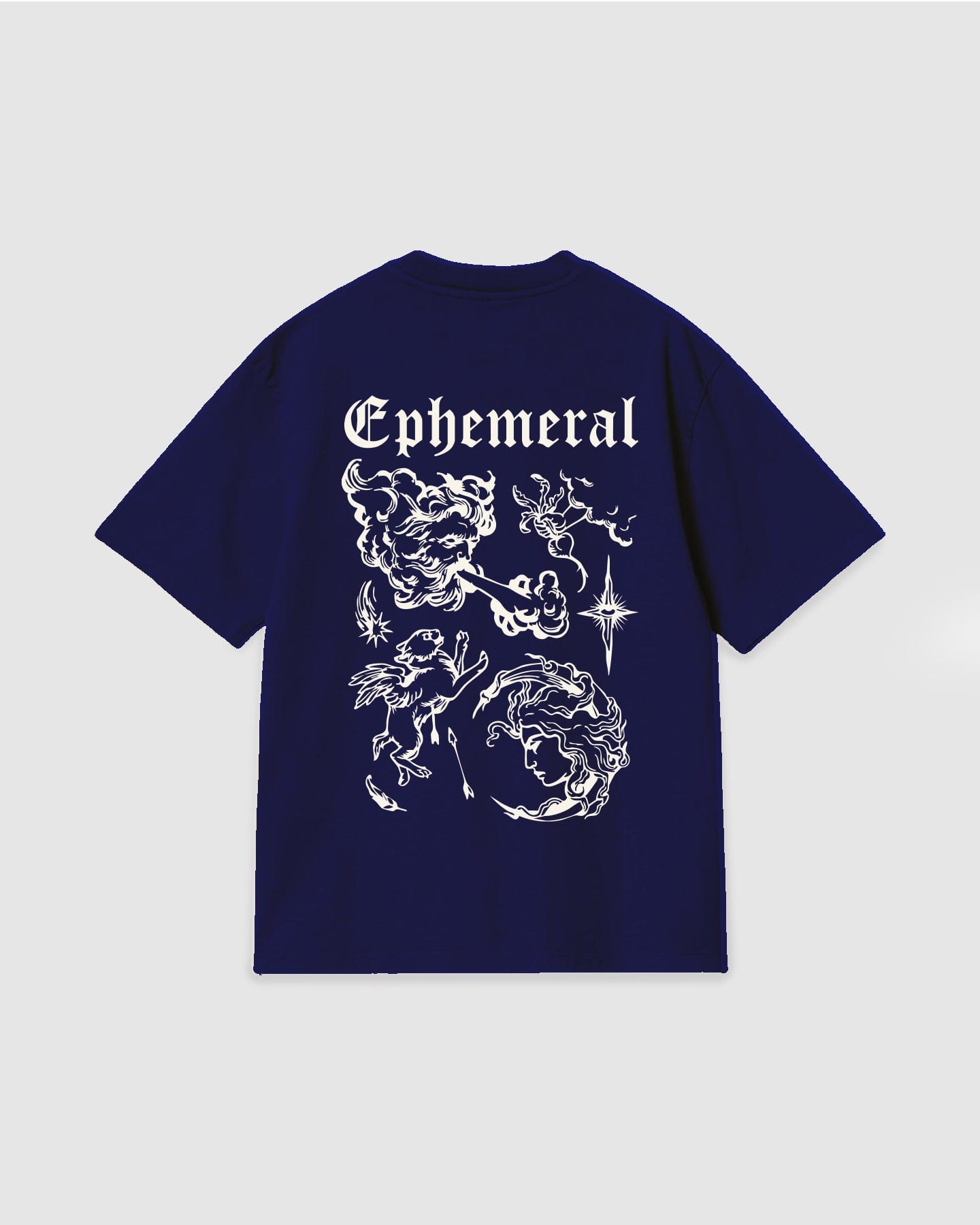 Oversized T Shirt Ephemeral Blue Navy - imagen 1