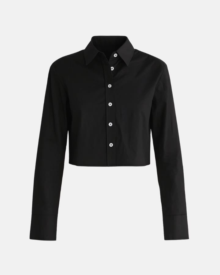 CAMISA MANGA LARGA ANTITHESIS NEGRA - imagen 3