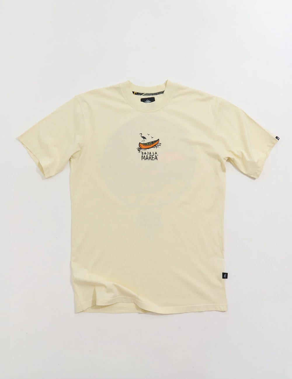 Camiseta Oversize Baja la marea  amarillo pastel Hombre - imagen 8