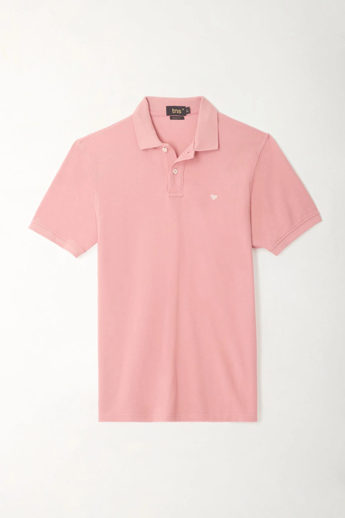 Polo rosada con raqueta multicolor de ajuste cómodo para hombre con acabado ligero - imagen 1