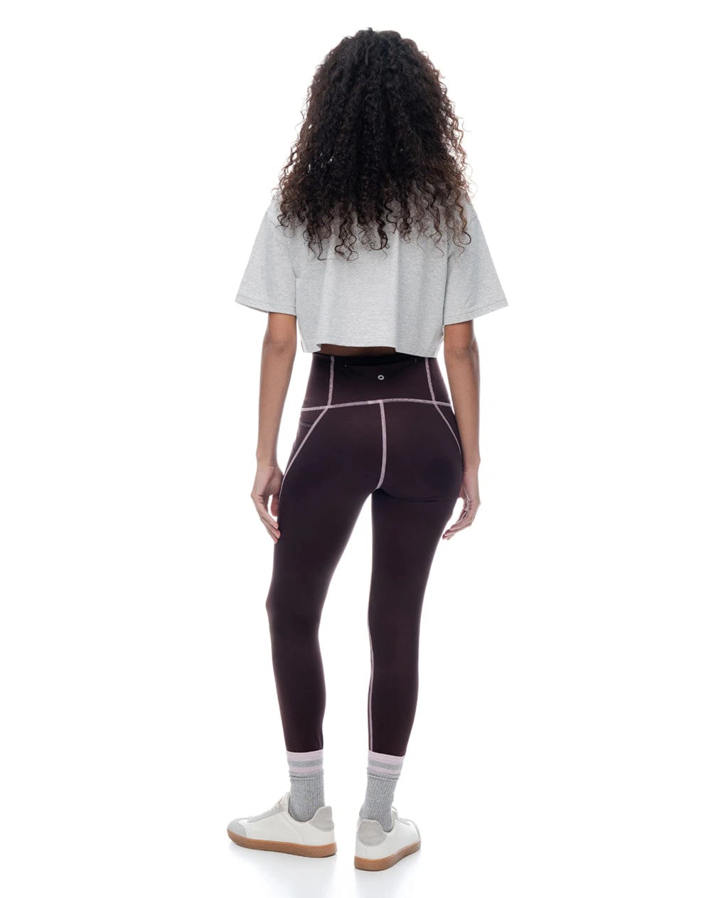 Legging tiro alto vino tinto mujer - imagen 2