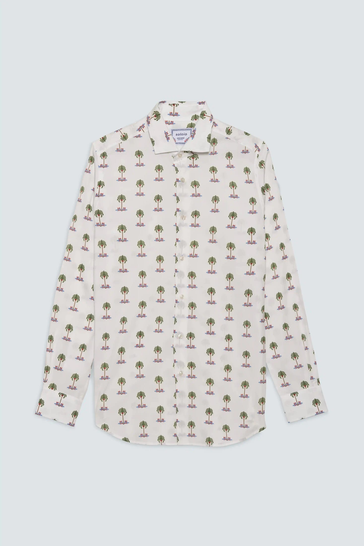 Men's cotton shirt white gioventu - imagen 1