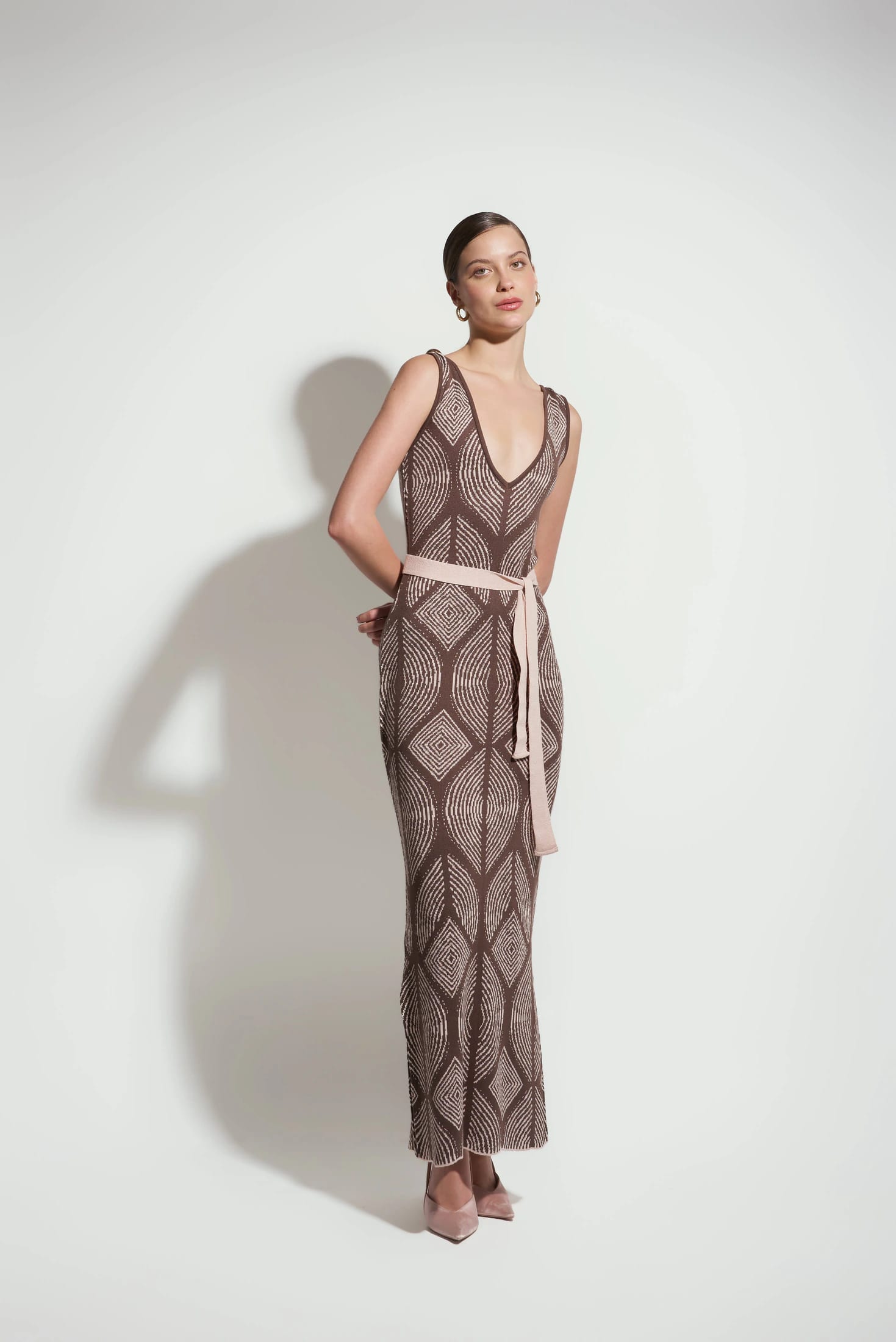 Vestido Atenea Café - Palo de Rosa - imagen 4