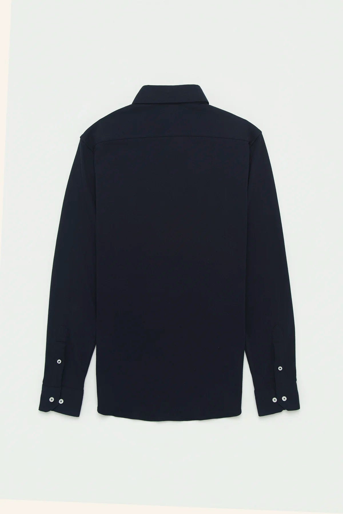Camisa Piqué Polera Algodón Azul Oscuro - imagen 4
