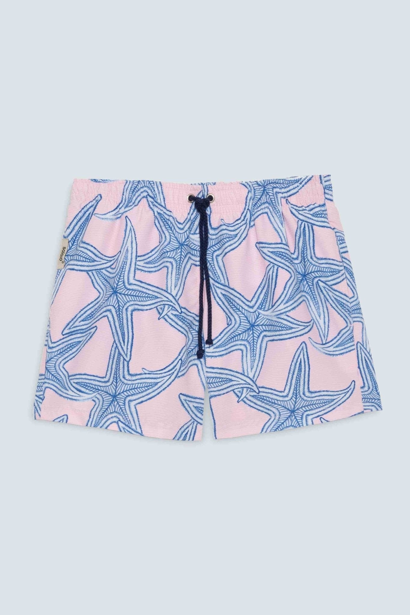 Men's pink star swim trunk - imagen 1