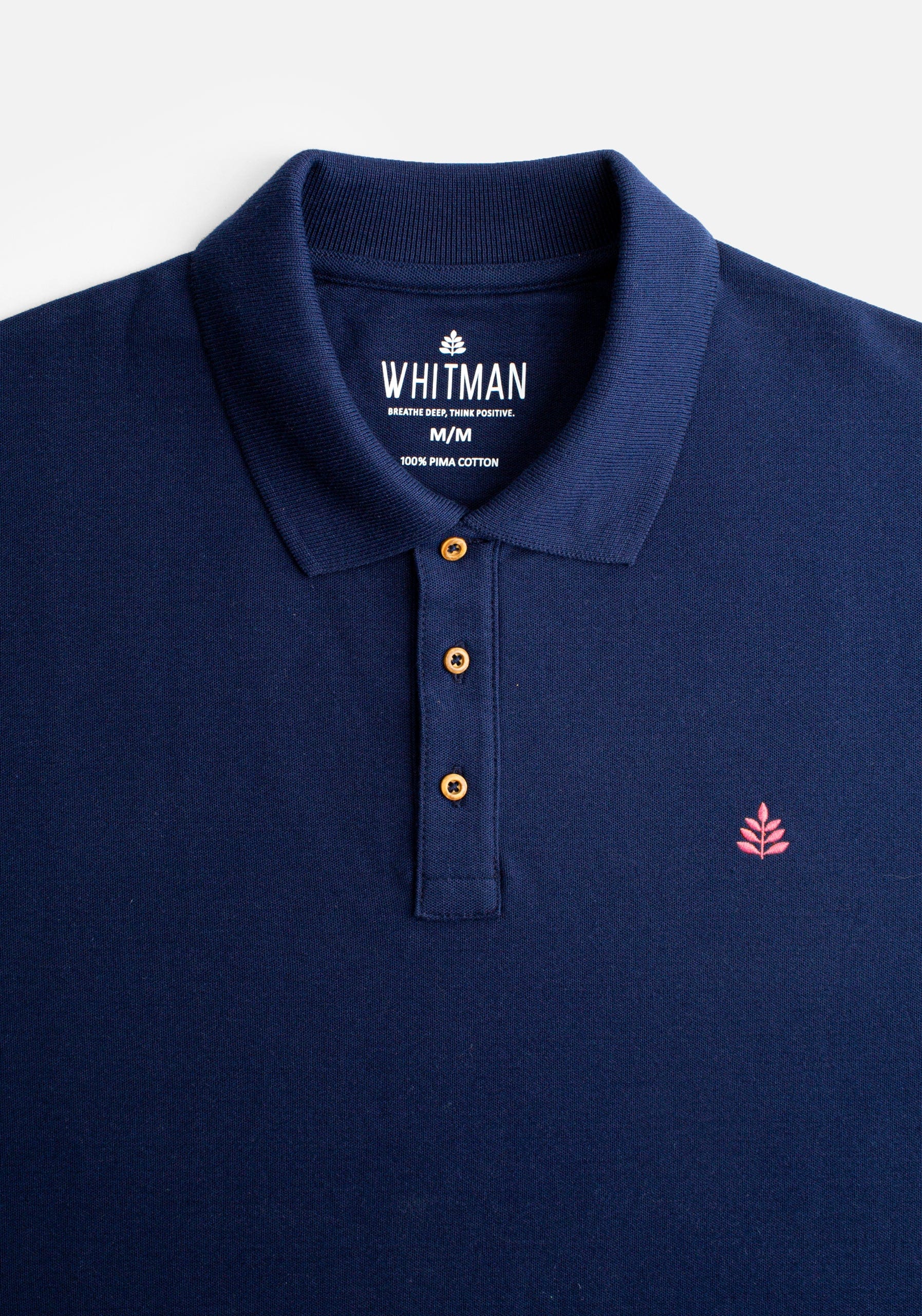 Camiseta Polo H Unicolor L-Ros Azul Osc - imagen 2