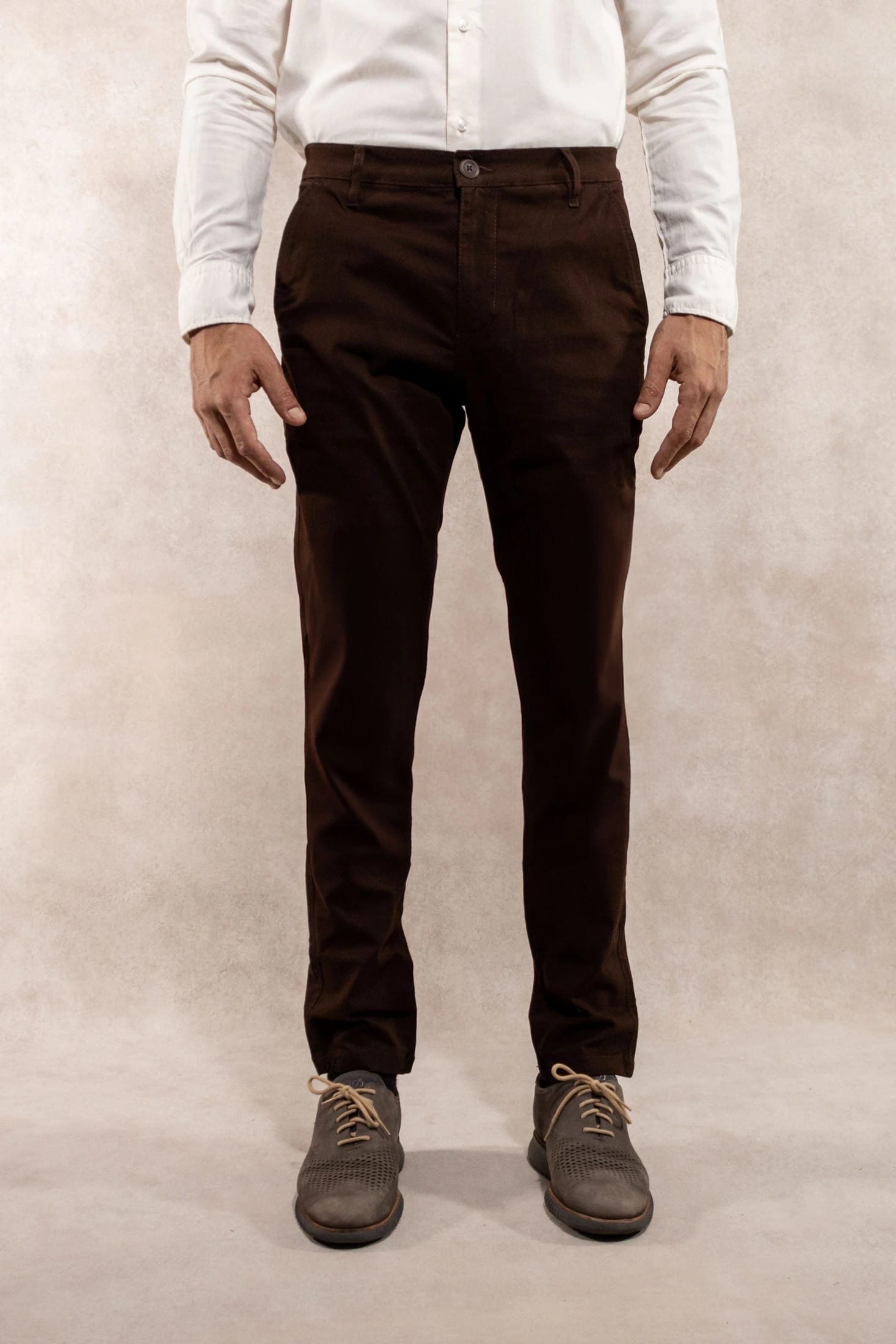 Pantalon Elastico Cafe  Oscuro - imagen 1
