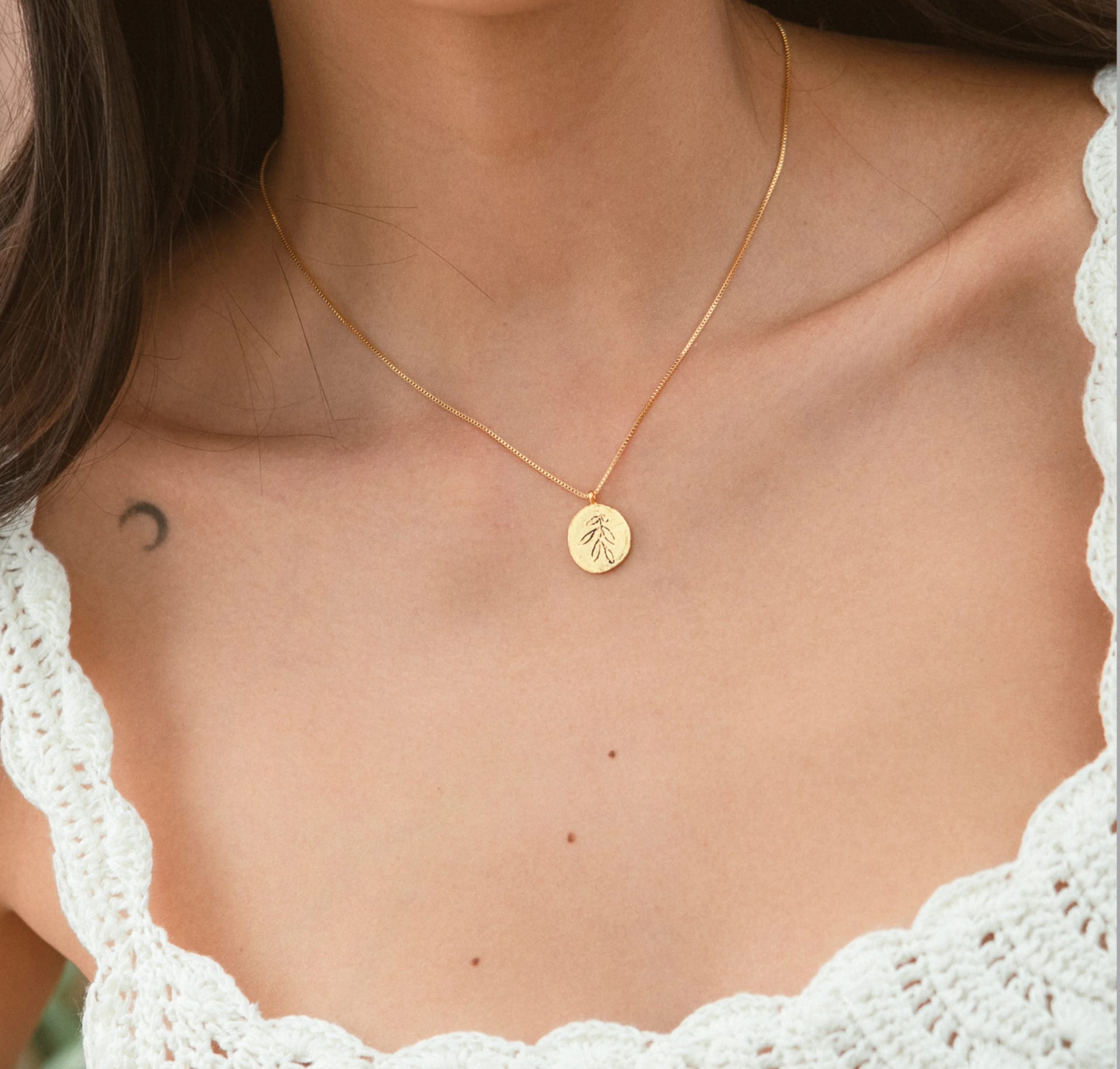Collar moneda olivo - imagen 2