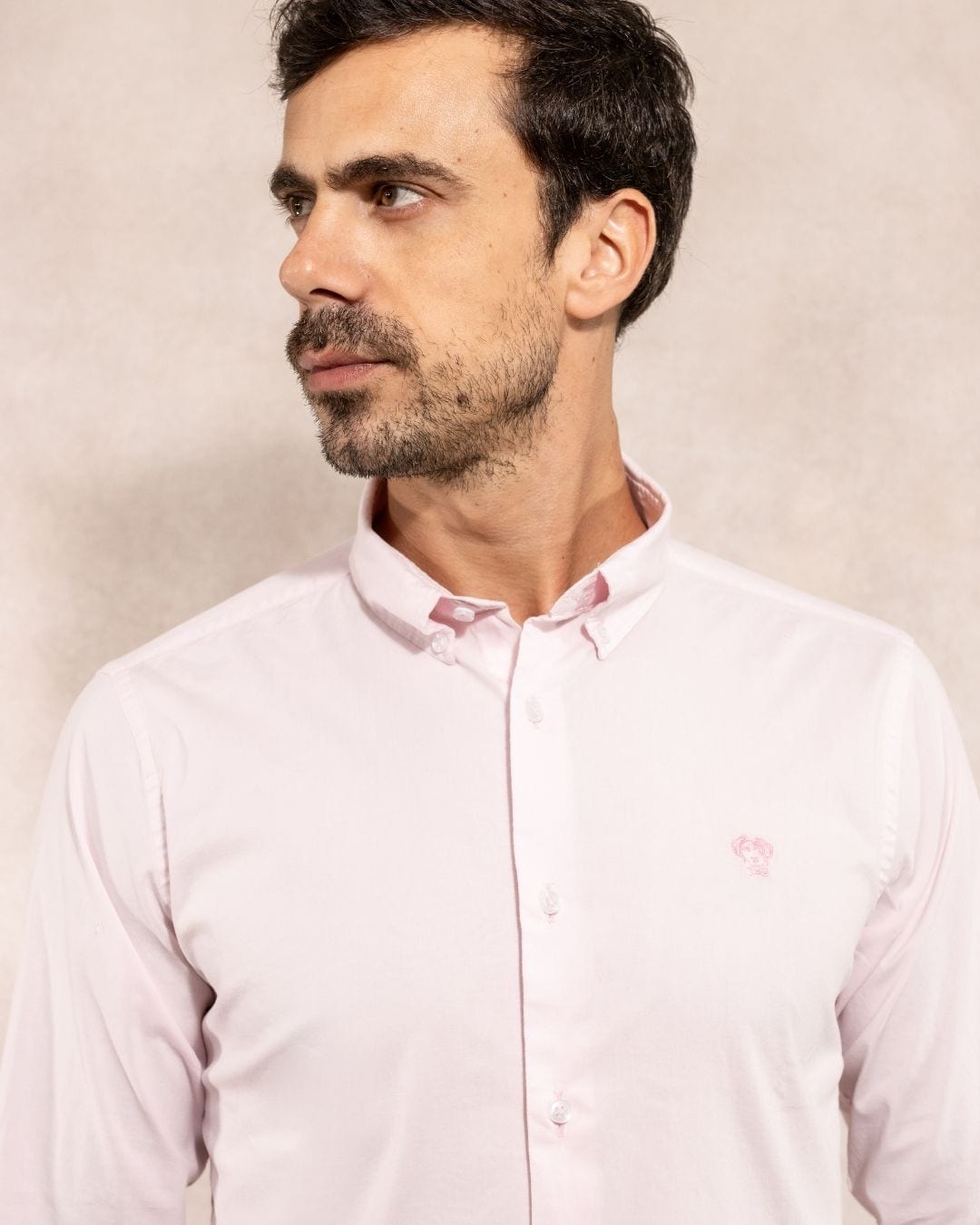 Camisa Antimanchas Popelina Baby Pink - Talla Regular - imagen 2