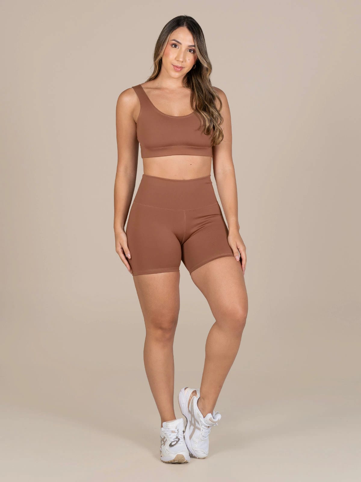 Chocolate claro short set - imagen 1