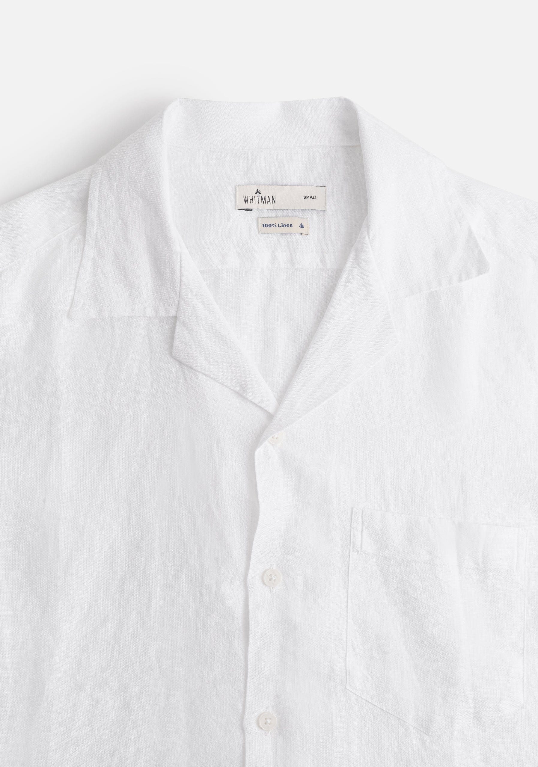 Camisa Cubana Lino Blanca - imagen 3