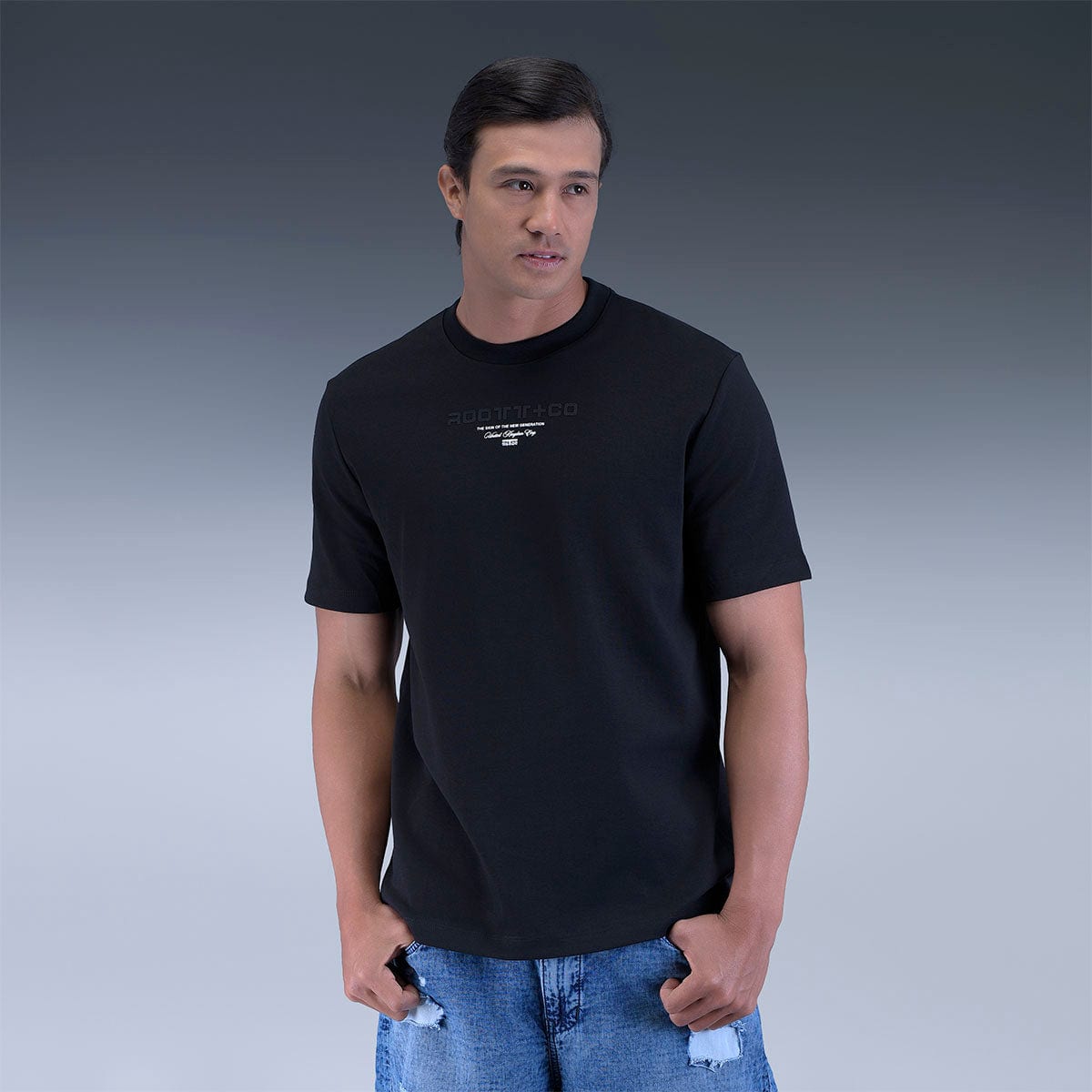 Camiseta Regular Negra - imagen 1