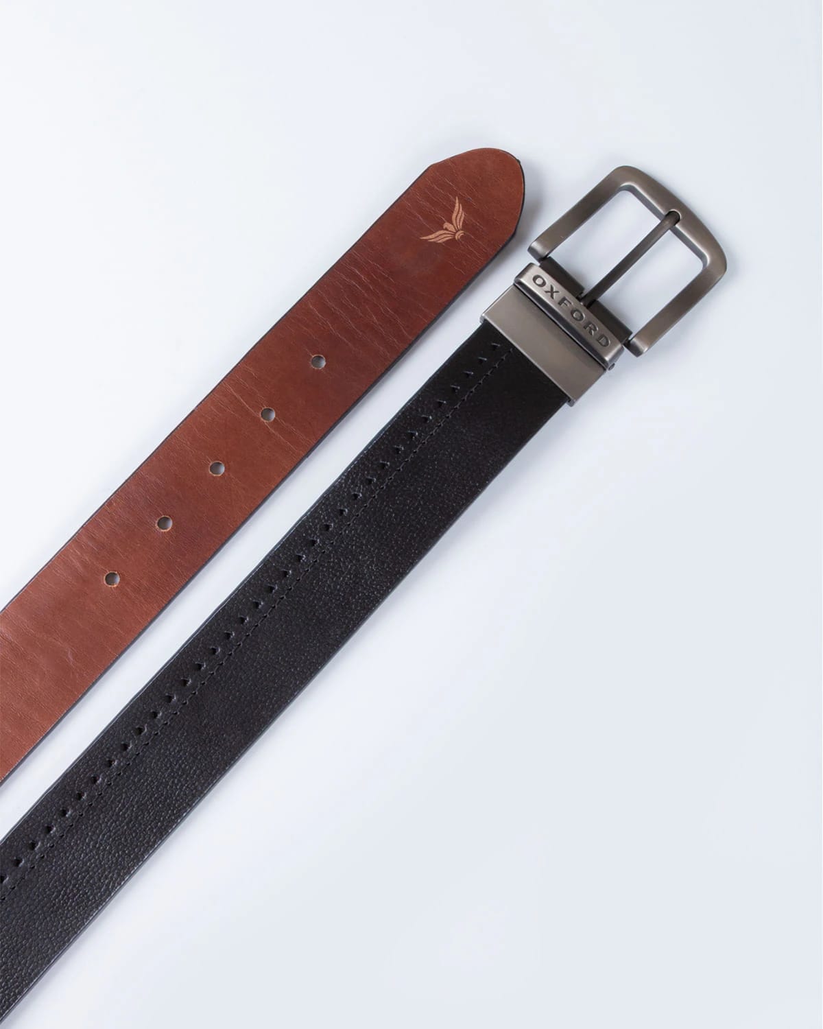 Cinturon doble faz negro para hombre - imagen 3