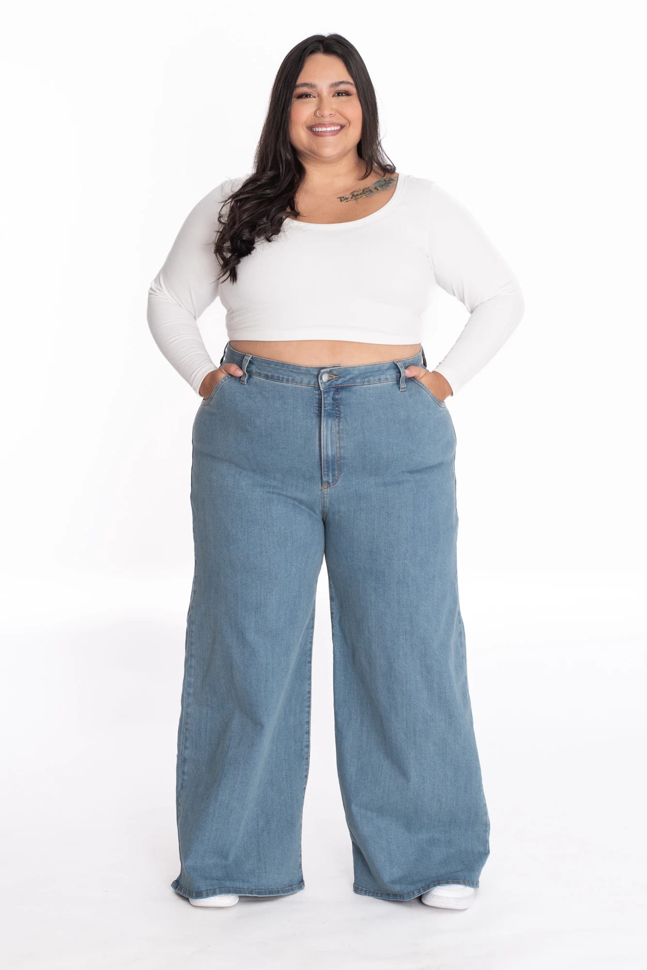 Jean Amplio Azul Dirty 414 - imagen 1