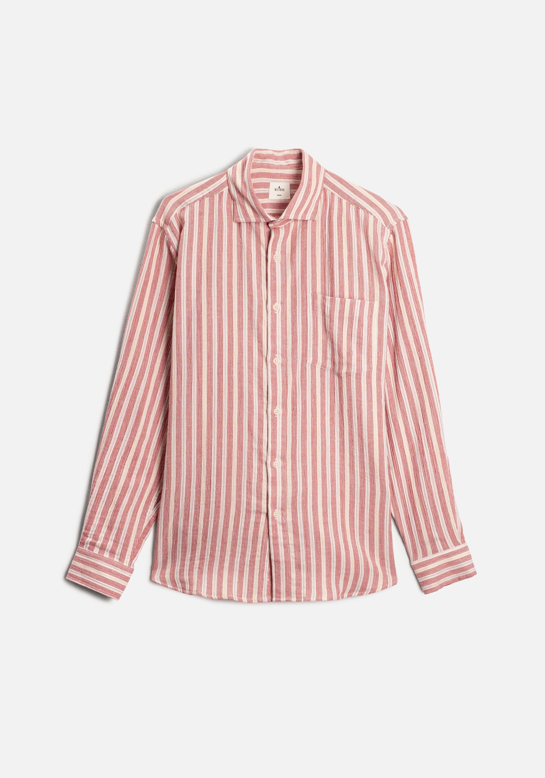 Camisa CF Owen Bols Rayas Rojo - Marfil - imagen 2