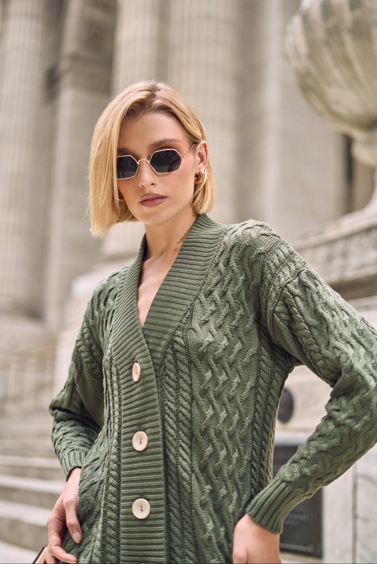 CARDIGAN AVRA VERDE - imagen 3
