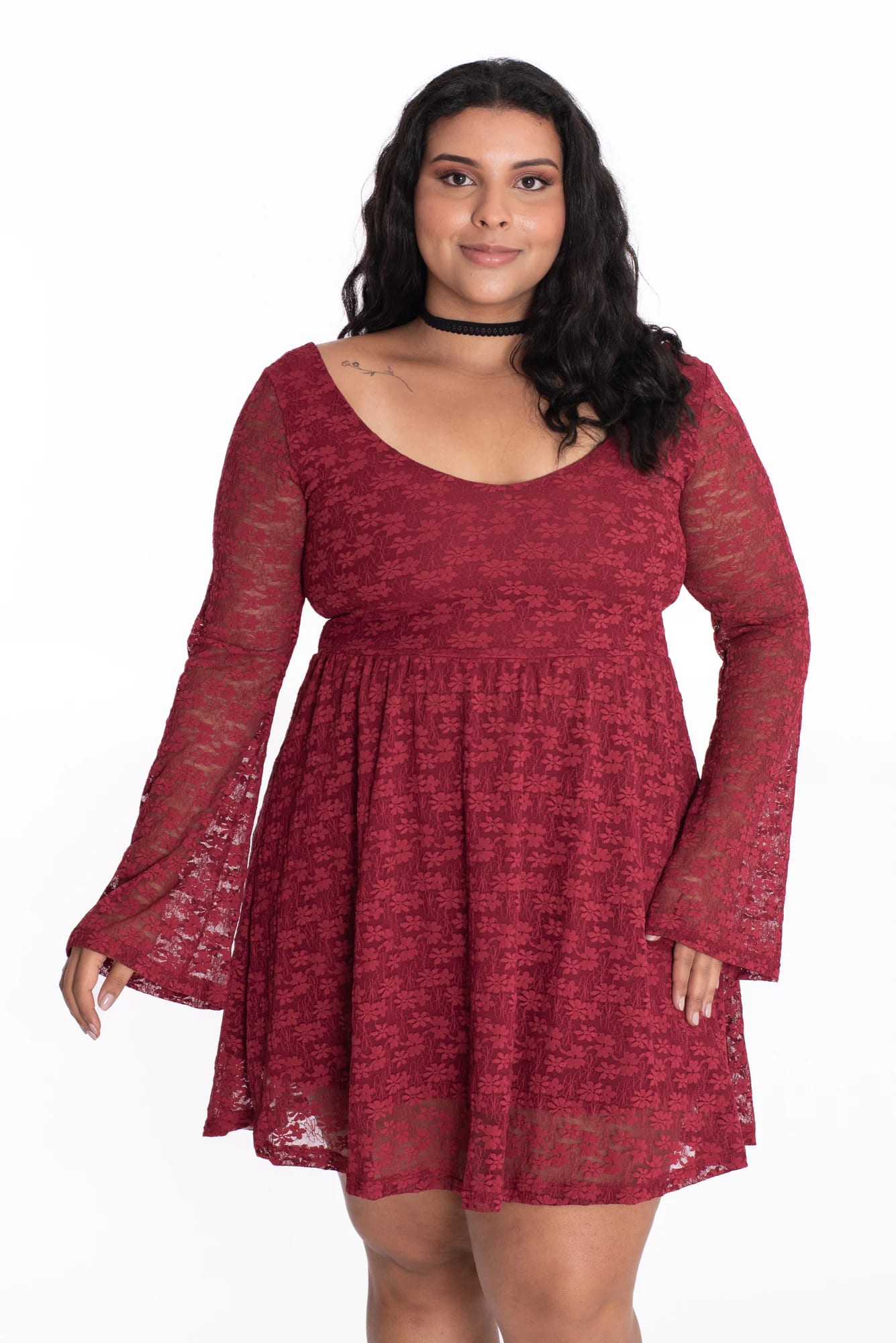 Vestido Florencia Vinotinto - imagen 15