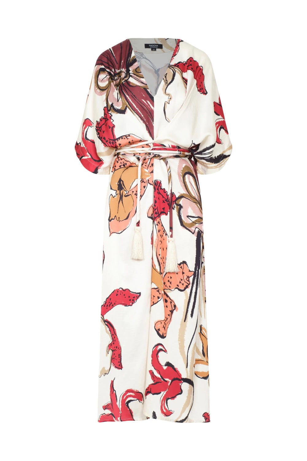 Vestido lírica ivory burgundy - imagen 2
