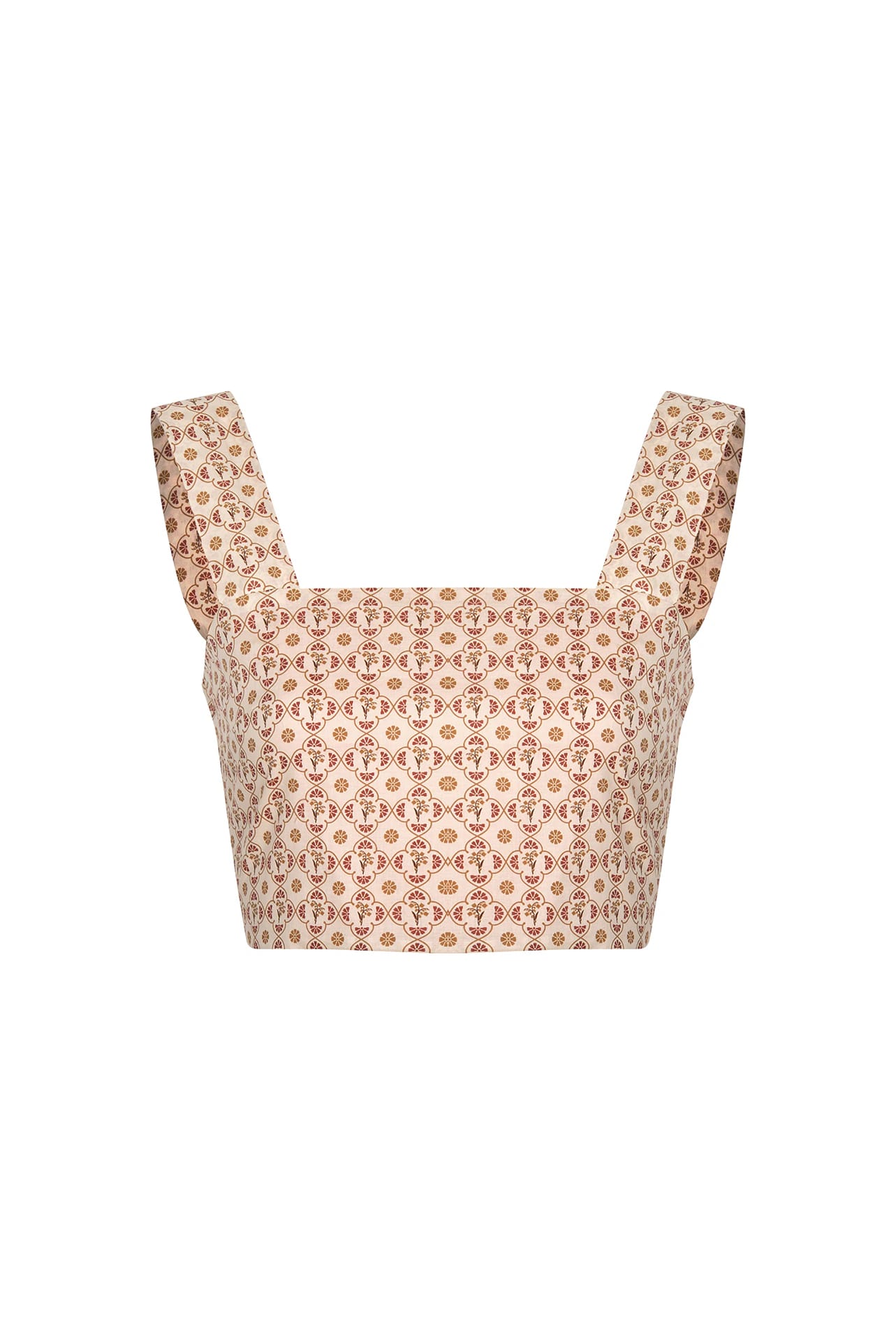 Marimba Cotton Bio Top / Beige May Flower - imagen 1