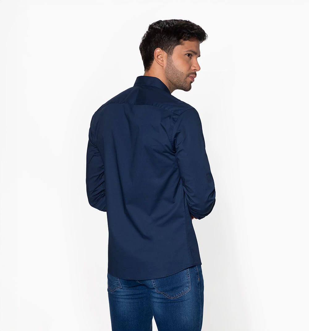 Camisa básica con stretch manga larga - imagen 24