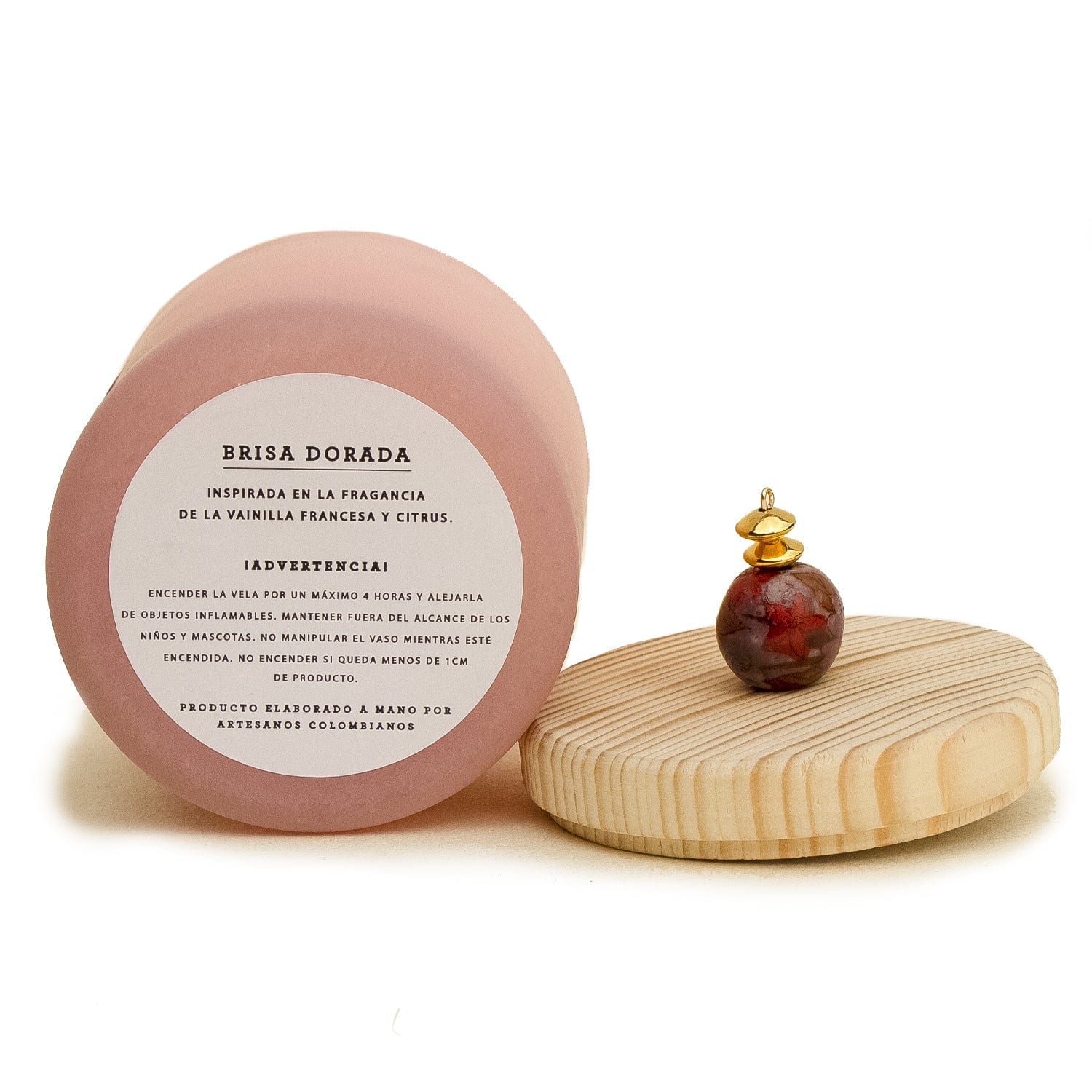 VELA AROMATICA BRISA DORADA 500GR - imagen 2