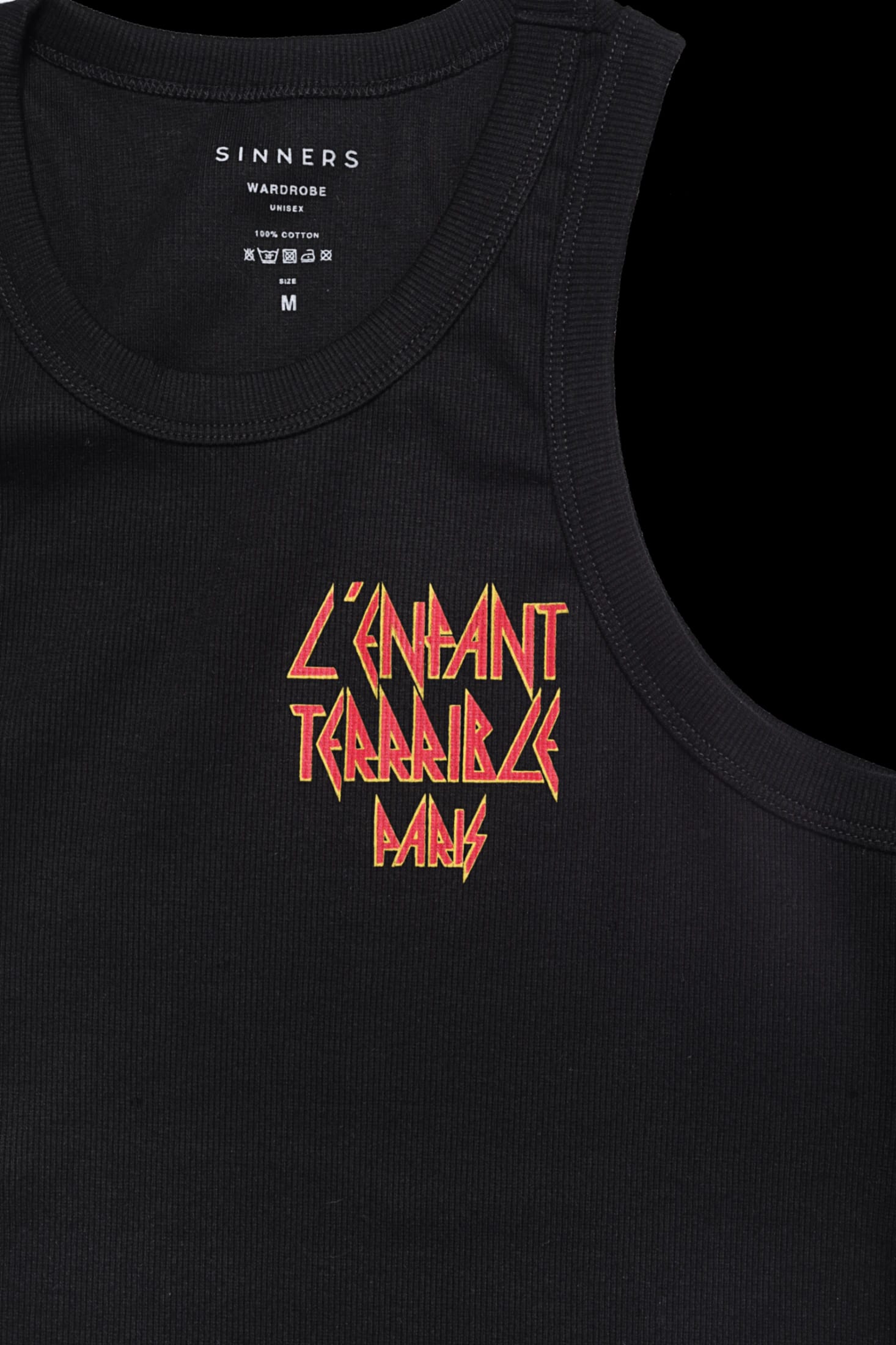 L'ENFANT BLACK MEN TANK TOP - imagen 4