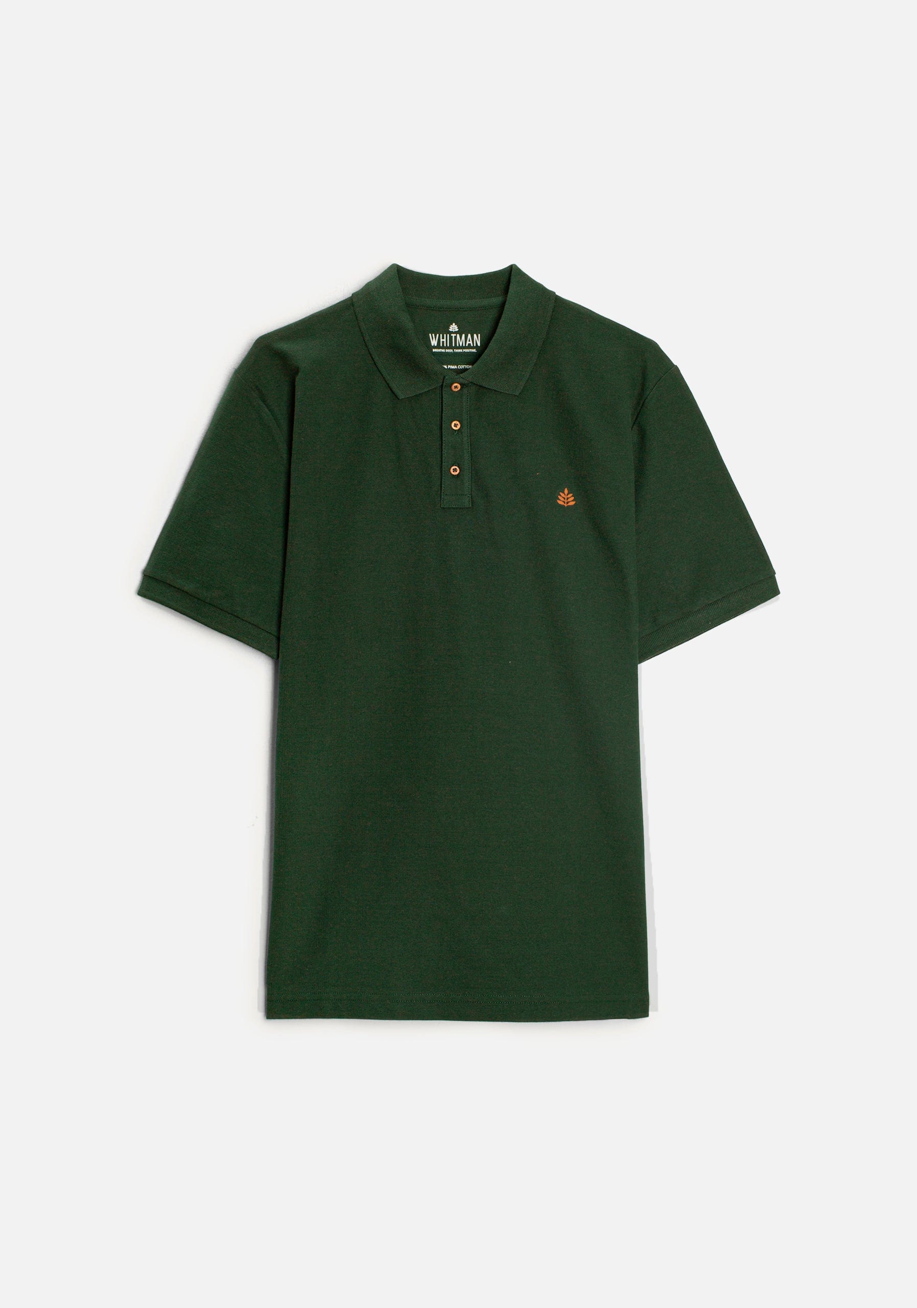 Camiseta Polo H Unicolor L-Nar Verde Osc - imagen 1