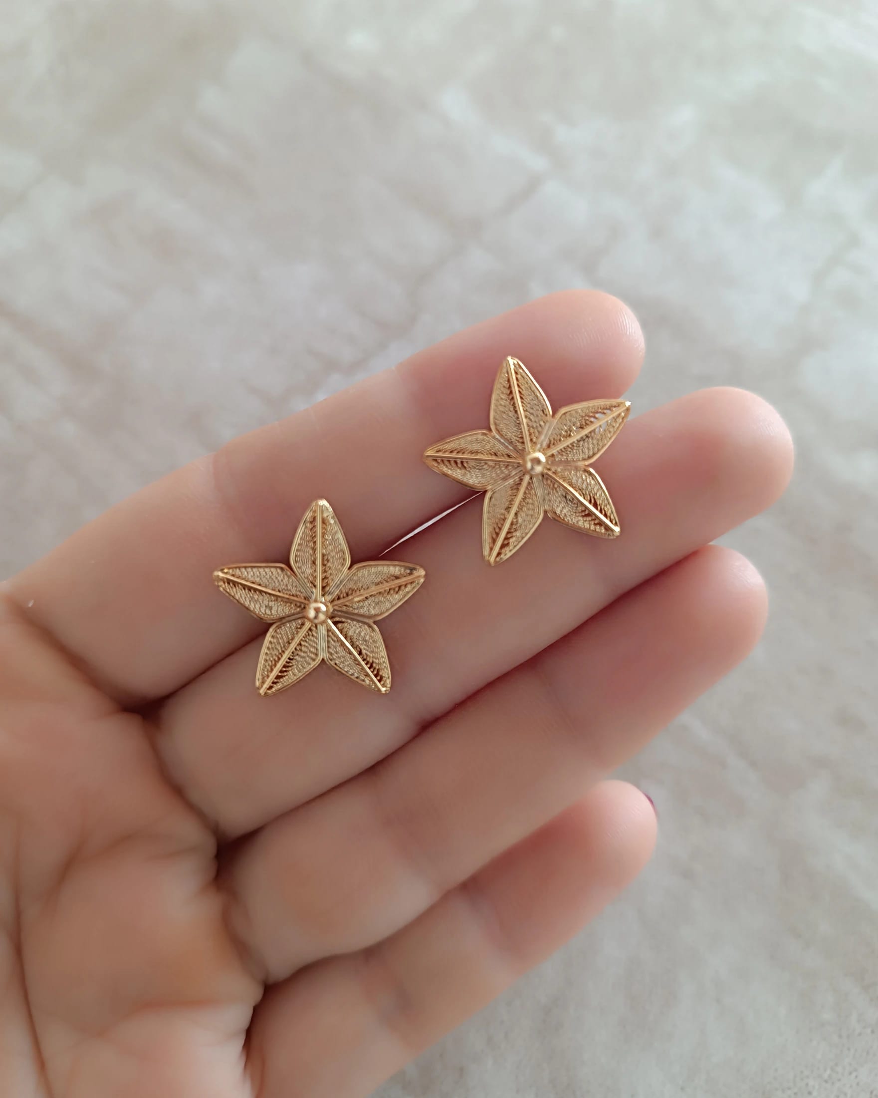 Aretes Estrella en filigrana - imagen 3