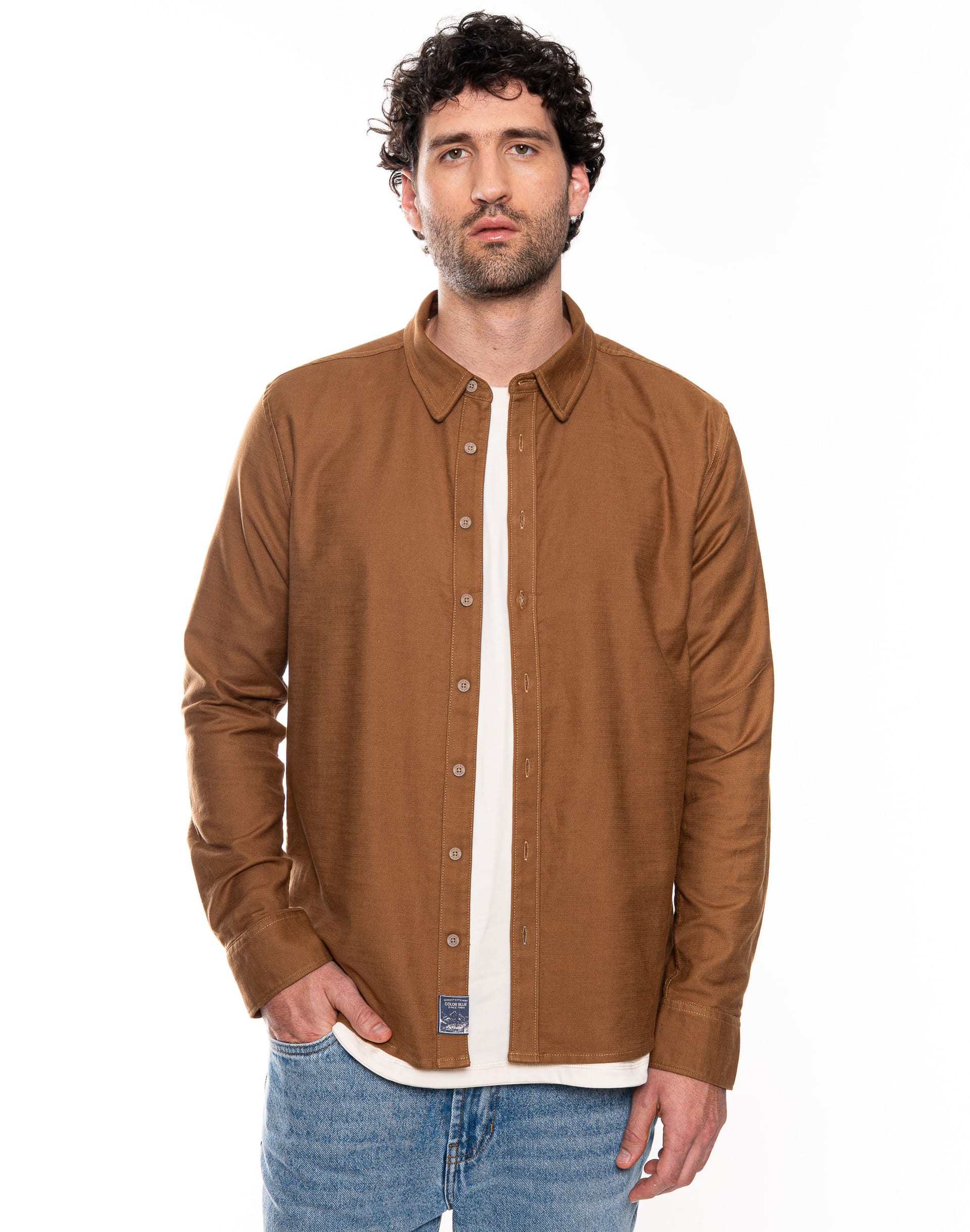 Camisa Manga Larga Efecto Lino - imagen 7