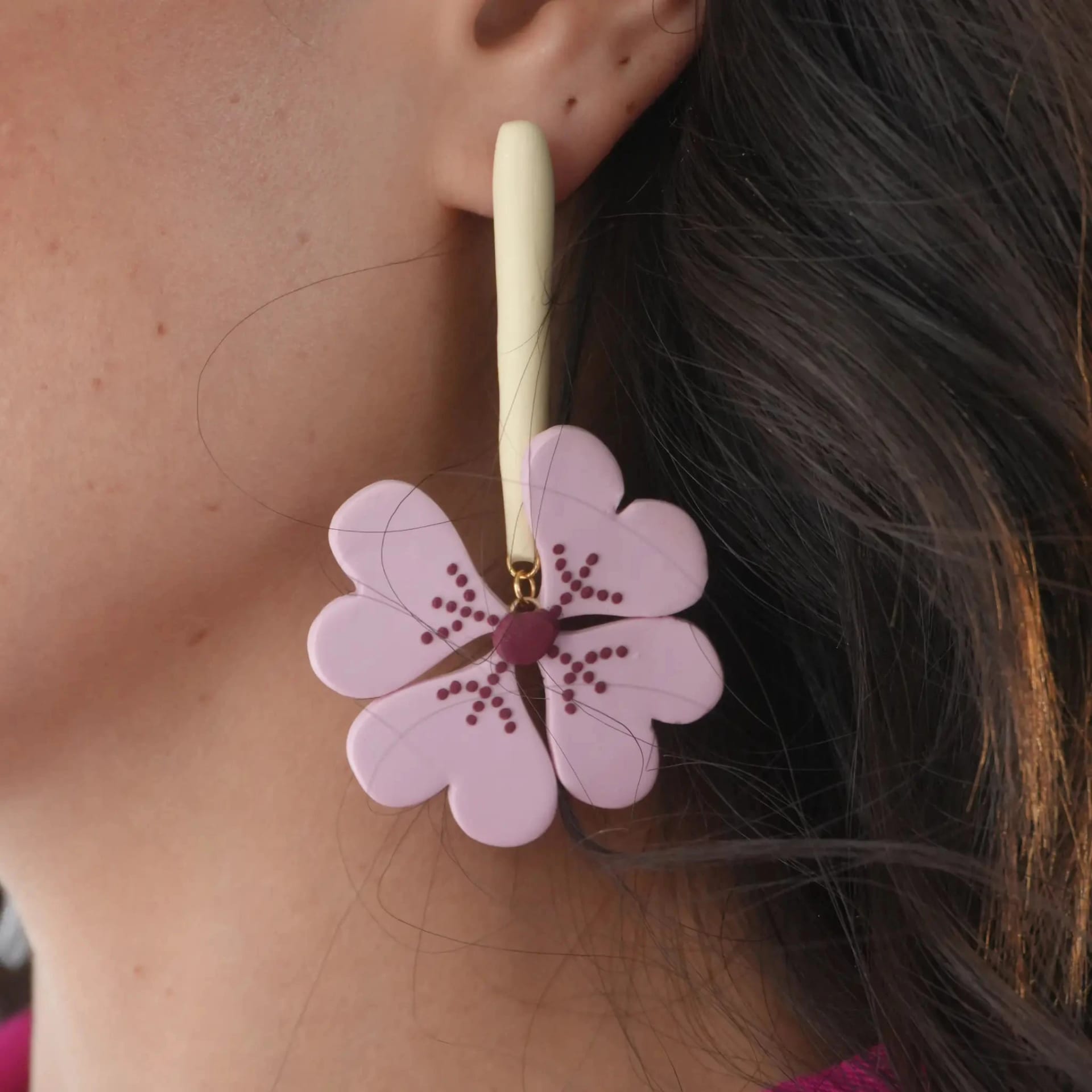 Aretes Trebol de la Suerte Maxi - imagen 3