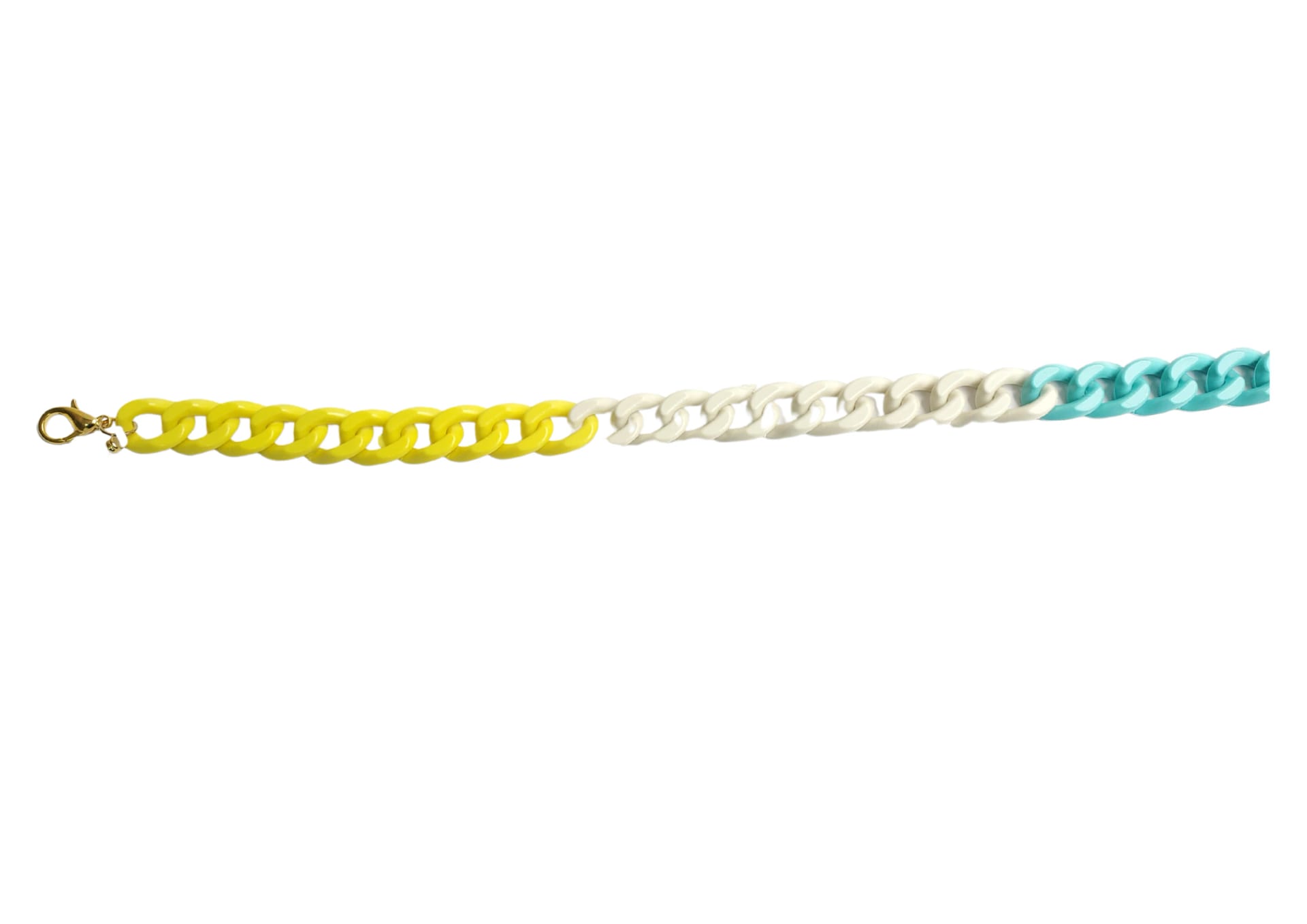 CUBANA COMBINADA AMARILLO, BLANCO Y VERDE AGUAMARINA - imagen 2