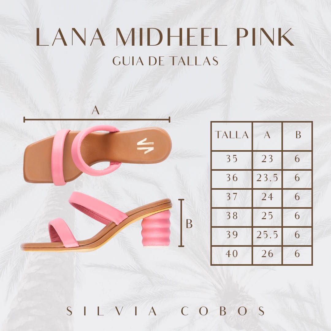 Silvia Cobos Lana tacón medio  Rosado - imagen 5