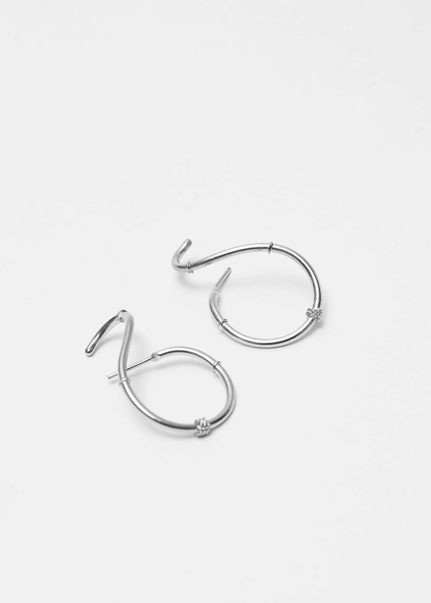 Aretes supple Midi plata - imagen 1