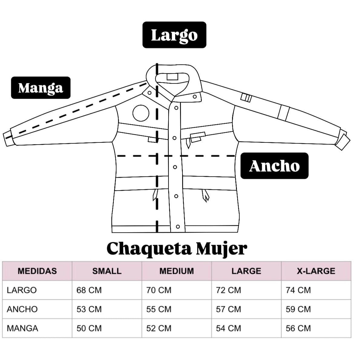 Chaqueta Exploradora Andes Rosa Térmica - imagen 5