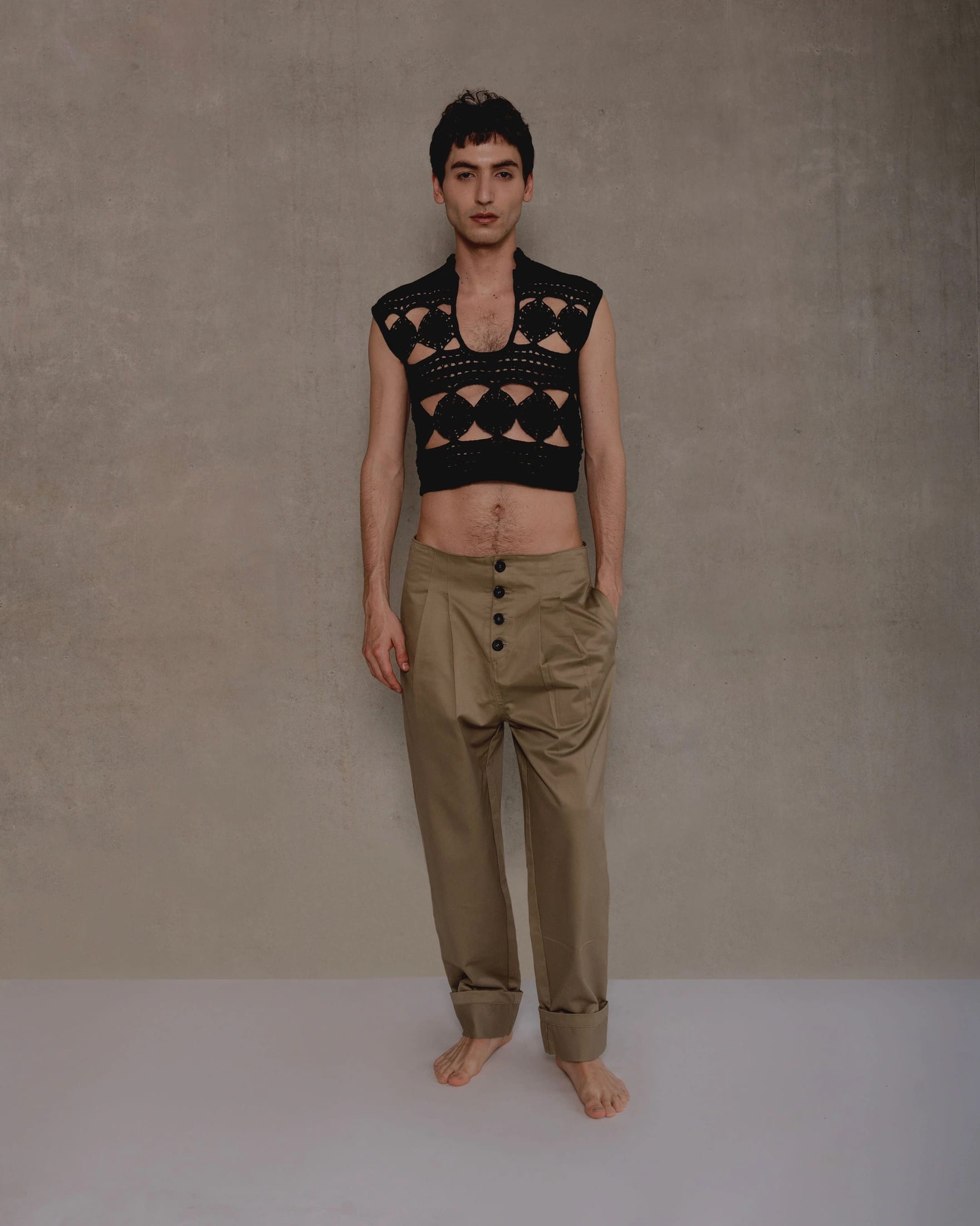 Dave Beige Trousers Man - imagen 1