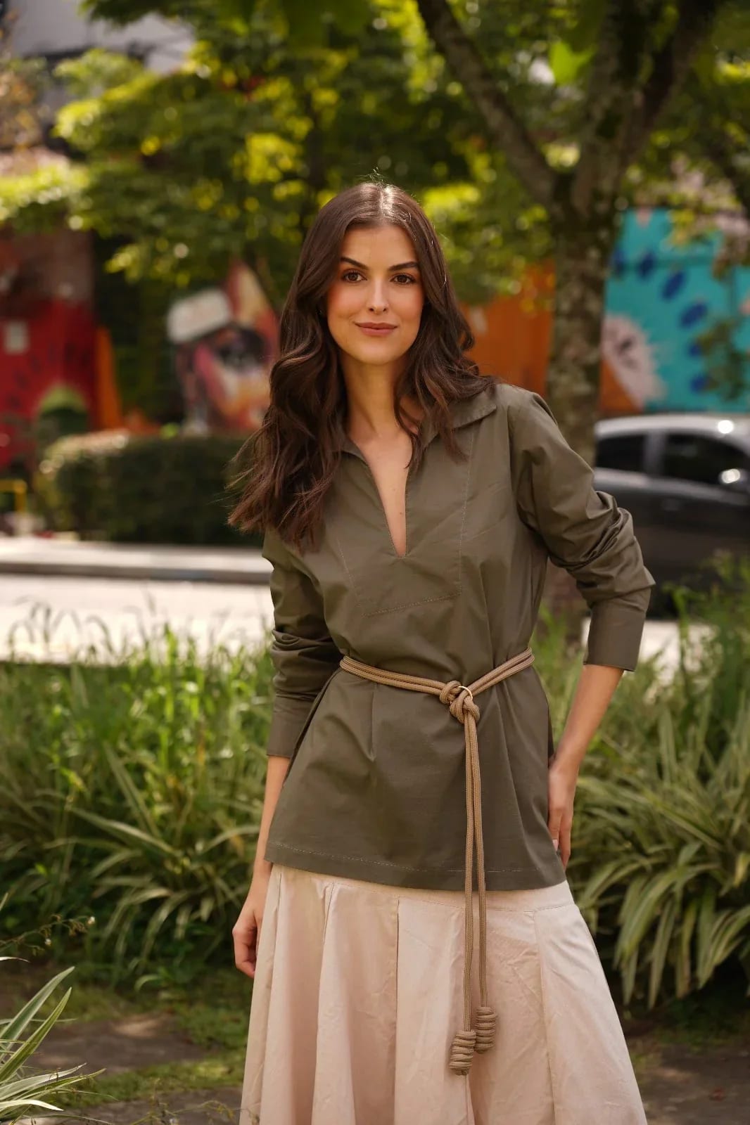 CAMISA RELENTE IVORY-KAKY - imagen 2