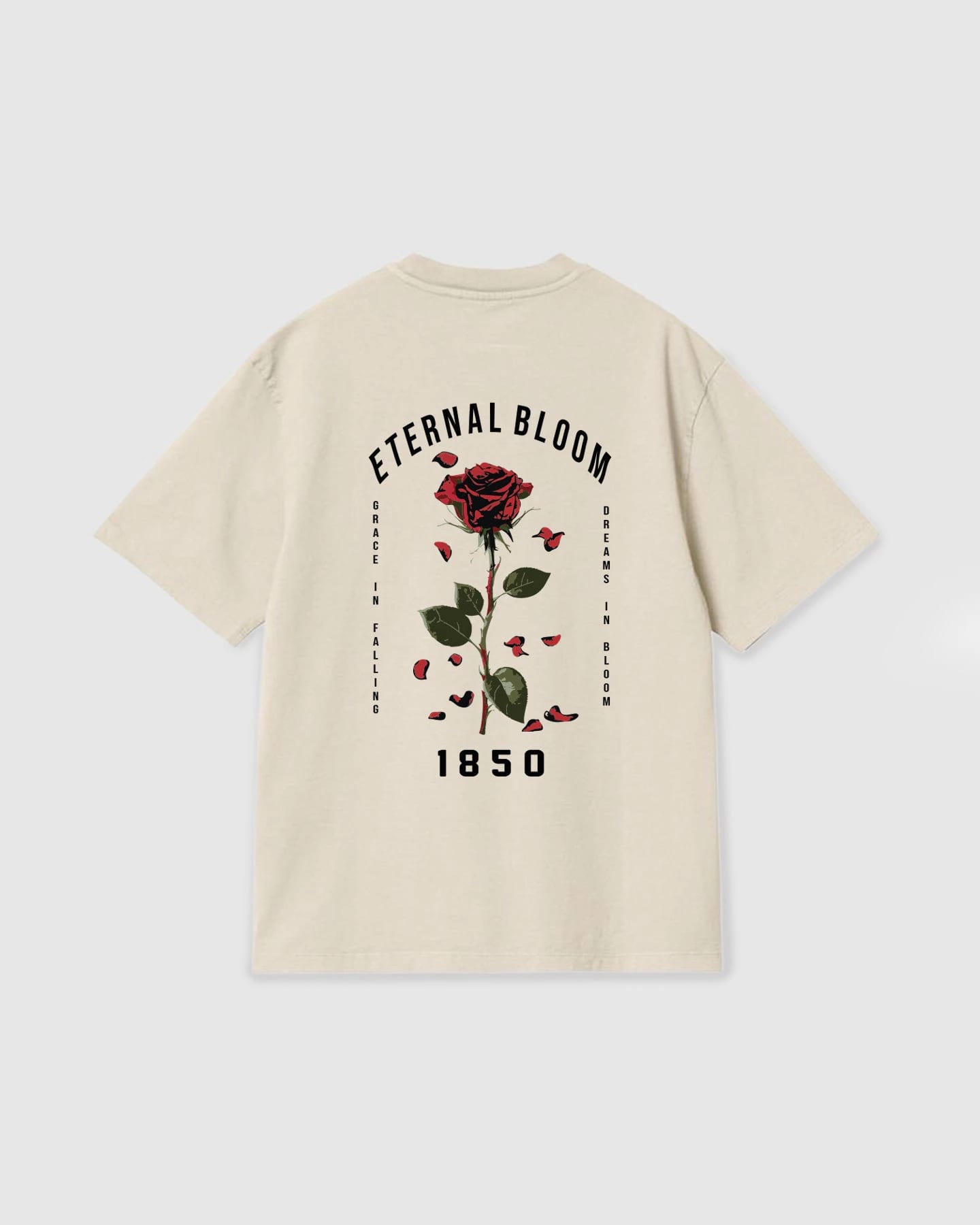Oversized T Shirt Eternal Bloom Vanilla - imagen 1
