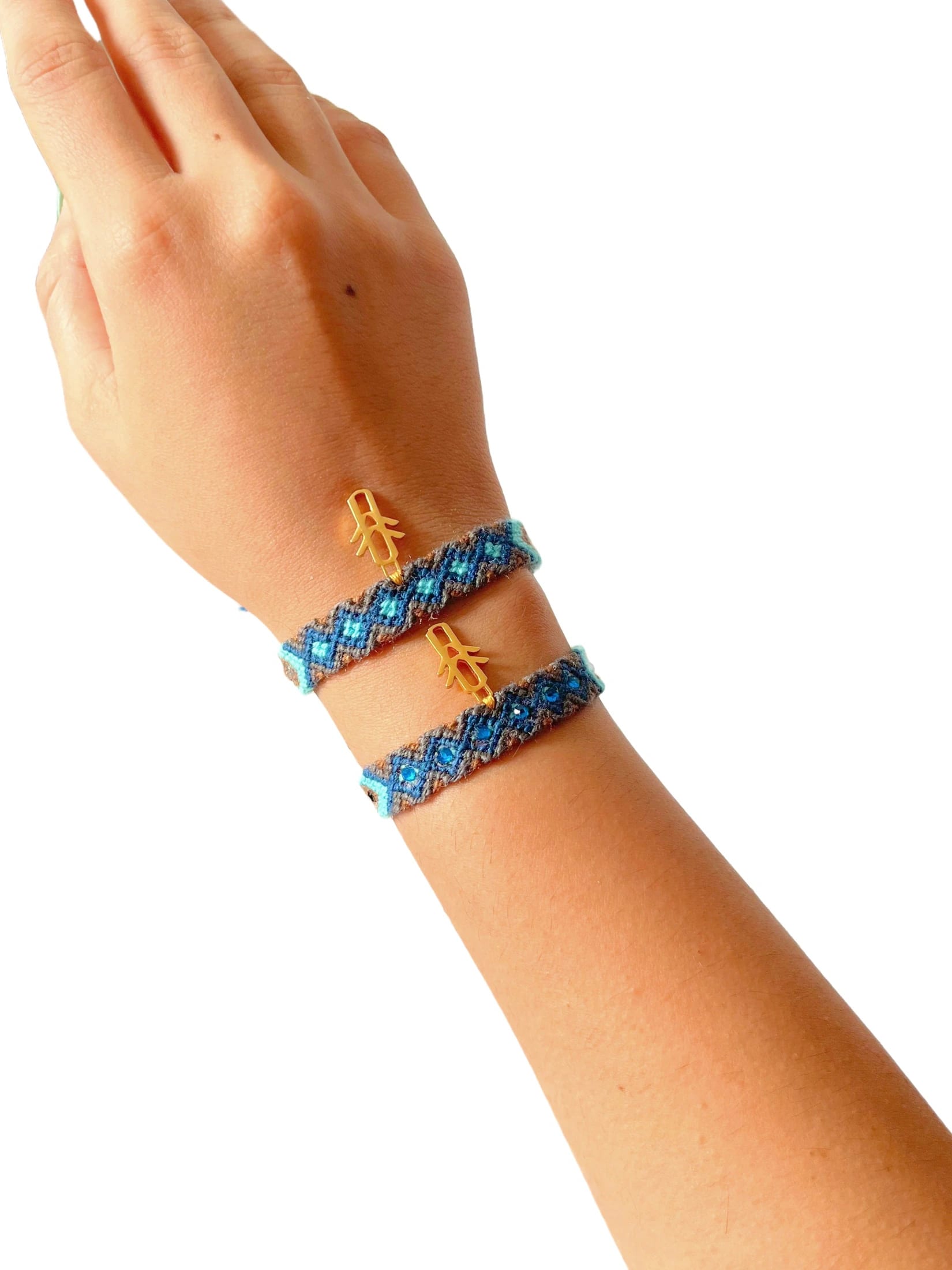 Navy Blue Duo Bracelets - imagen 1
