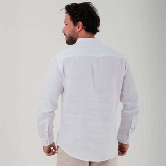 CAMISA ML 100% LINO CUELLO NERU HOMBRE - imagen 9