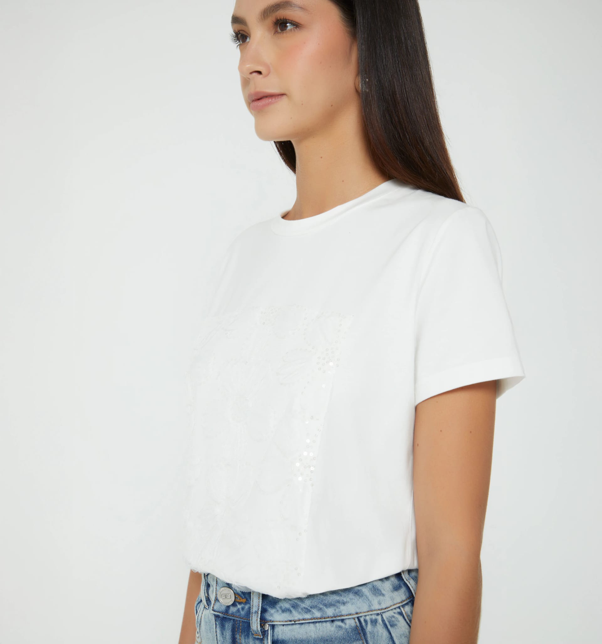 Camiseta con aplique frontal - imagen 3