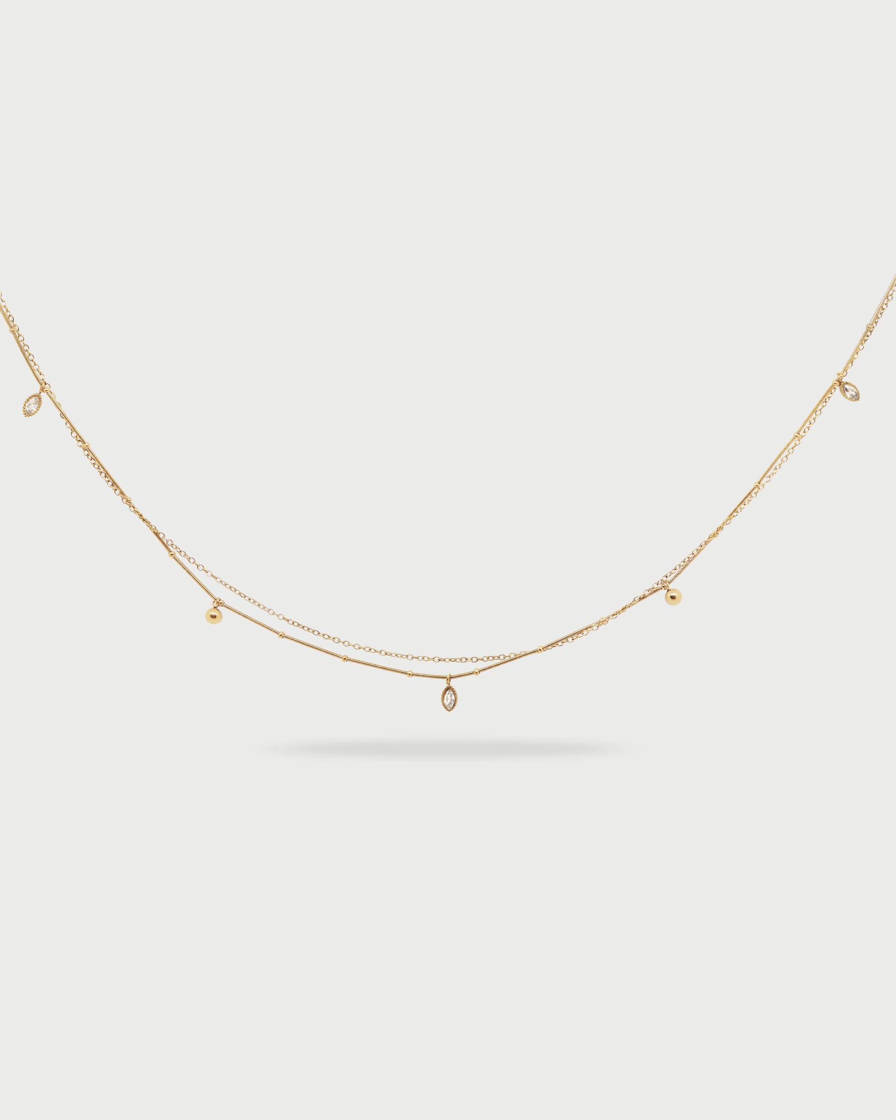 Bodychain Doble Mini Cristales - imagen 3