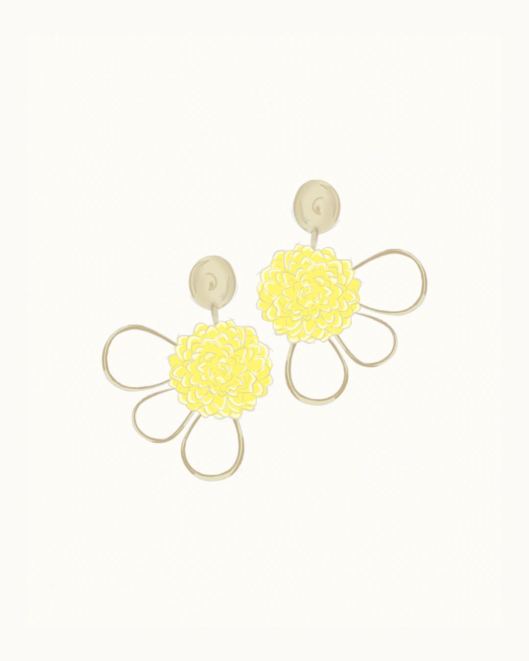 Corolle3 Earrings - imagen 1