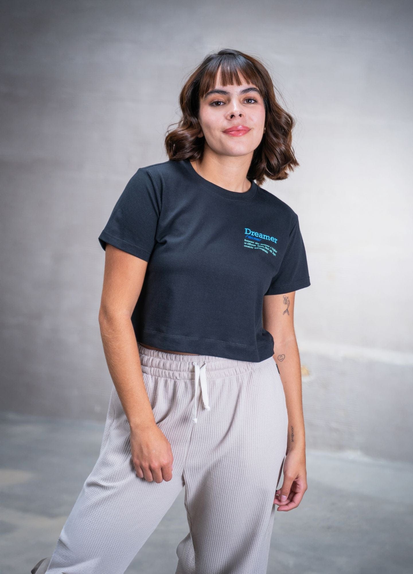 Dreamer Crop Top – Negro - imagen 1
