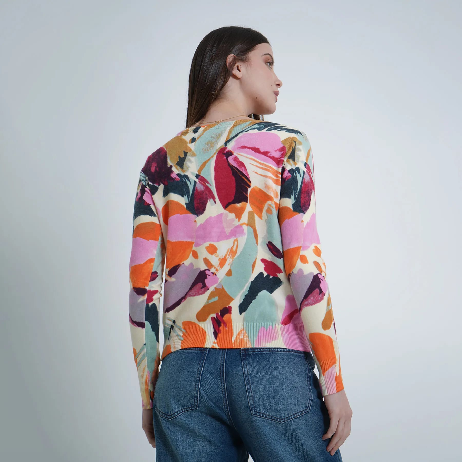 Sweater Cuello V Manga Larga - imagen 5